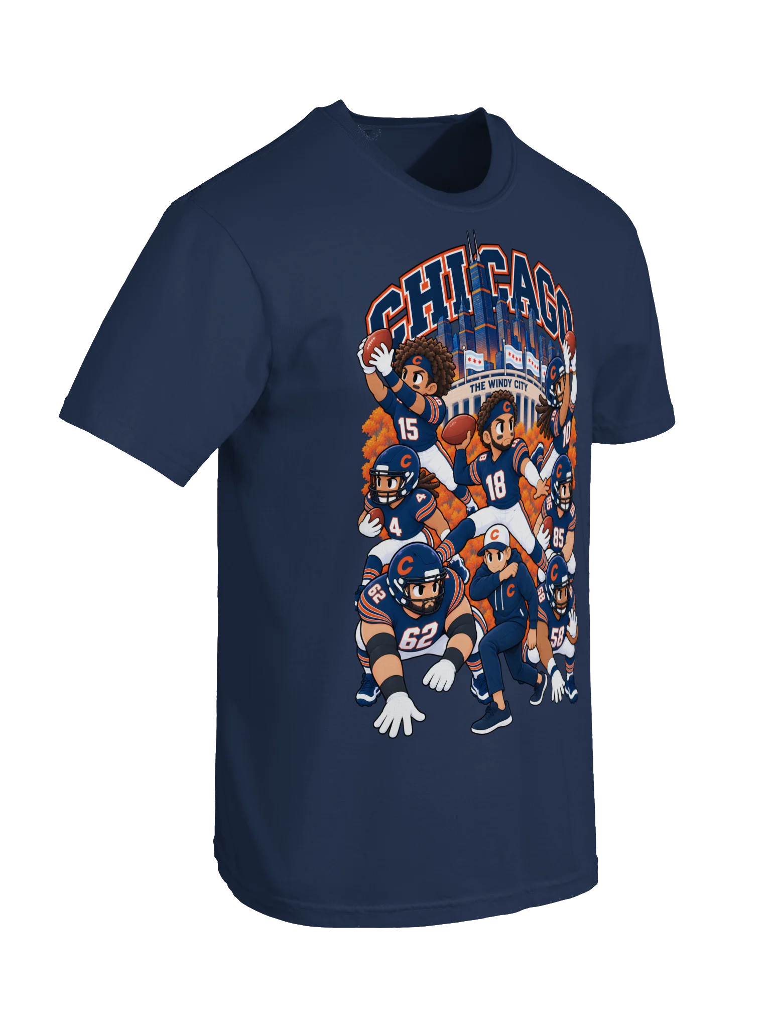 Chicago Football 2026 Animated Player T-Shirt product image (10)