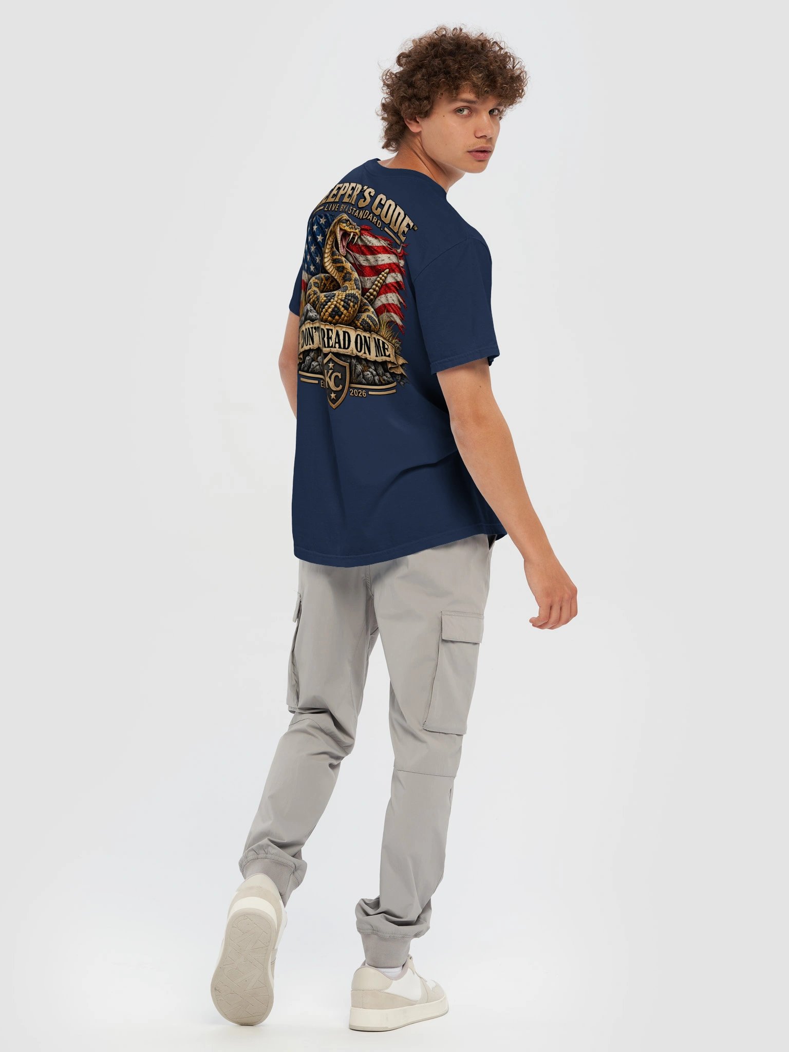 Men’s Don’t Tread on Me Patriotic Graphic T-Shirt product image (7)