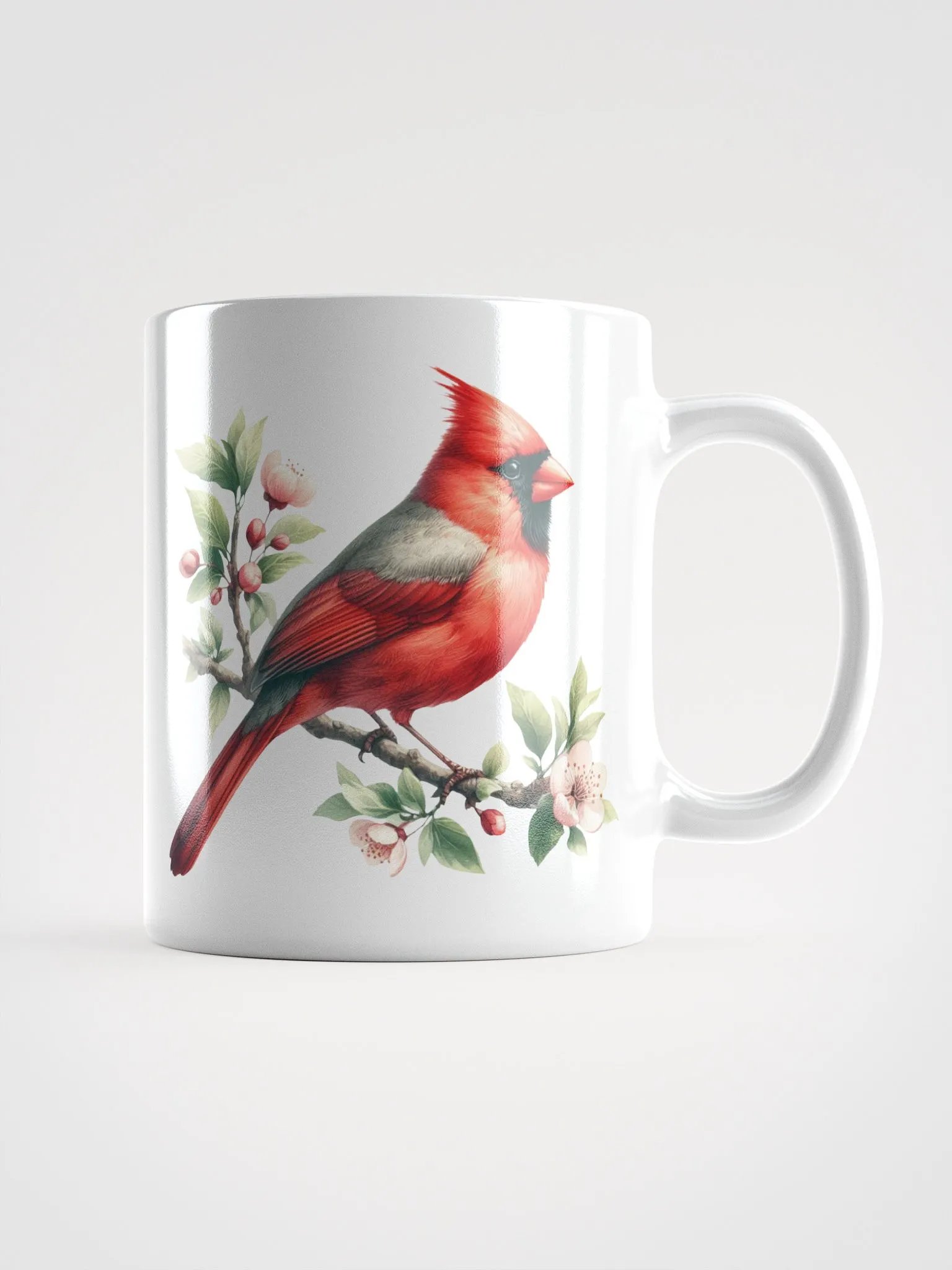 Vivid Cardinals White Glossy Mug product image (1)