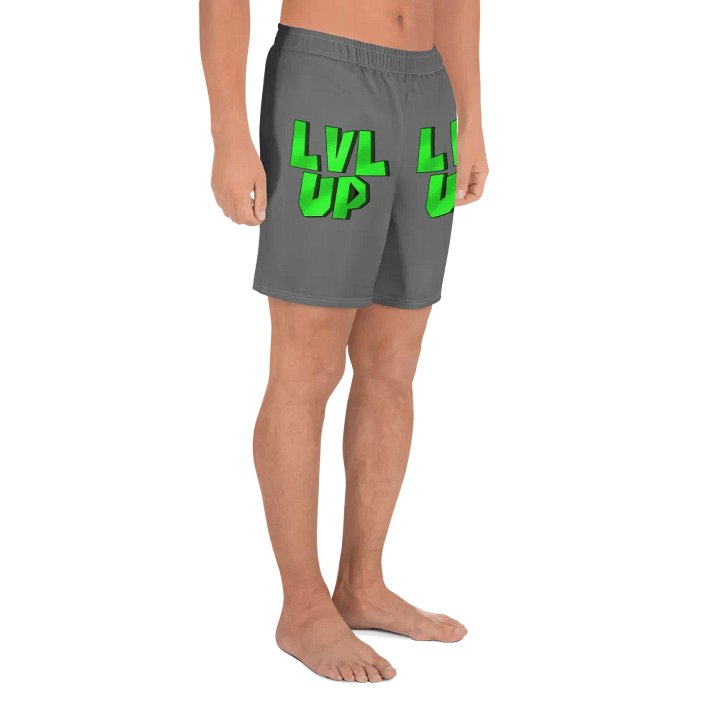LVL UP Mens Grey Workout Shorts product image (2)