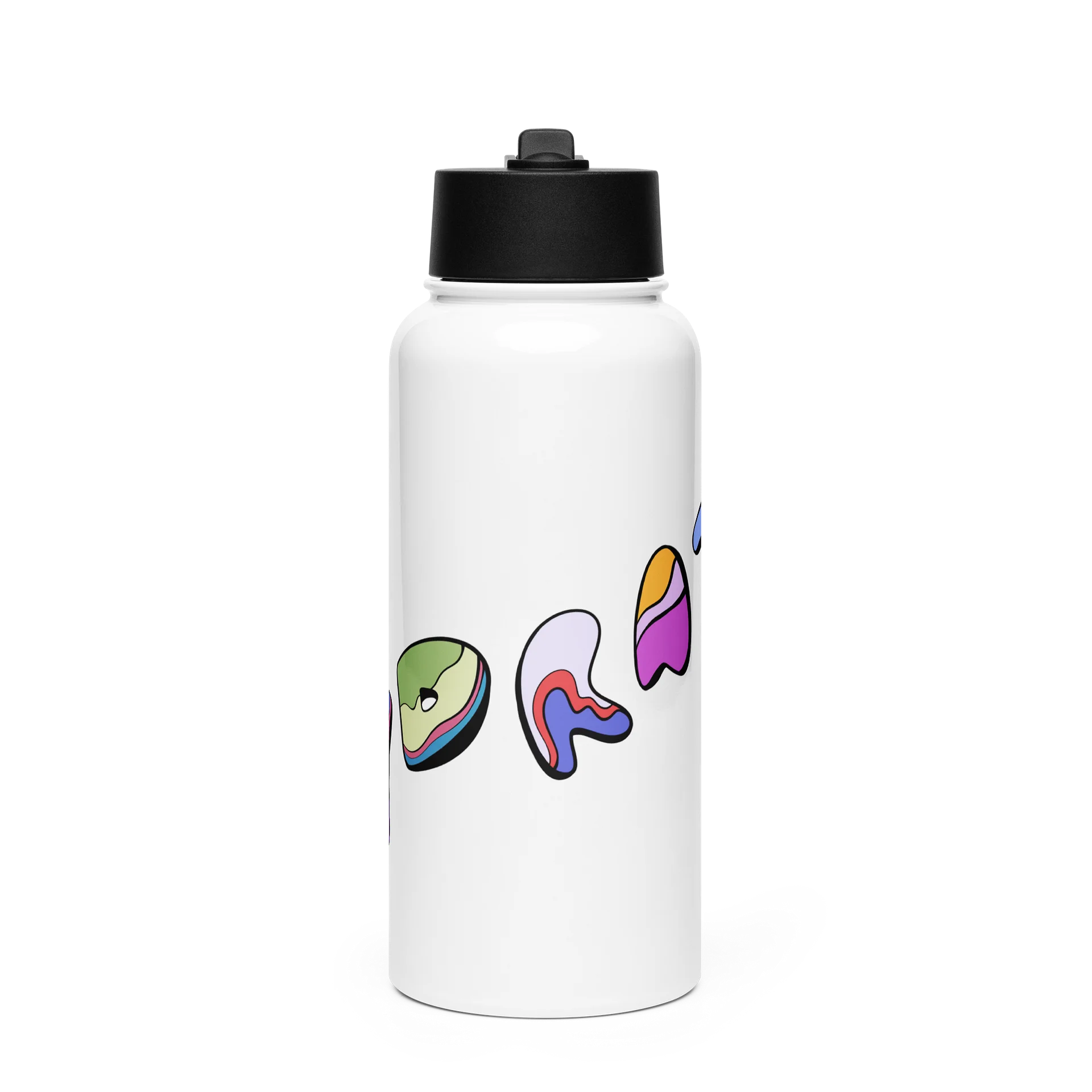 HYDRATE / Stainless Steel Water Bottle with a Straw Lid product image (2)