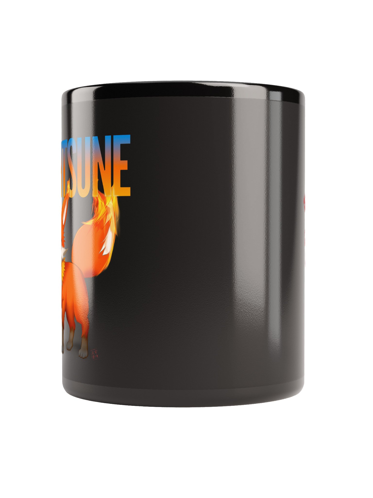 Tekitsune V Black Mug product image (4)
