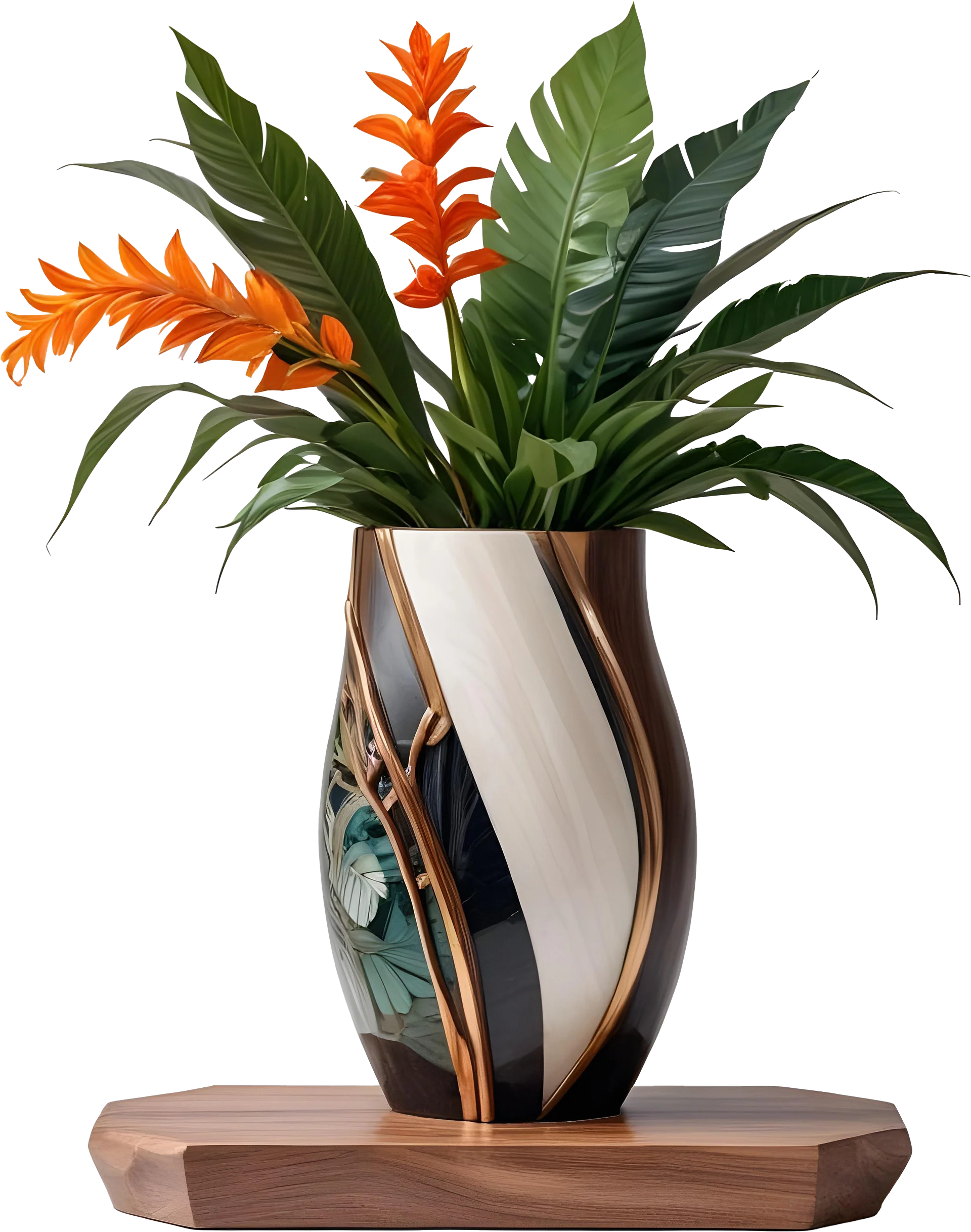 Dream of Eternity Collection – Tropical Elegance Vase – PNG product image (1)