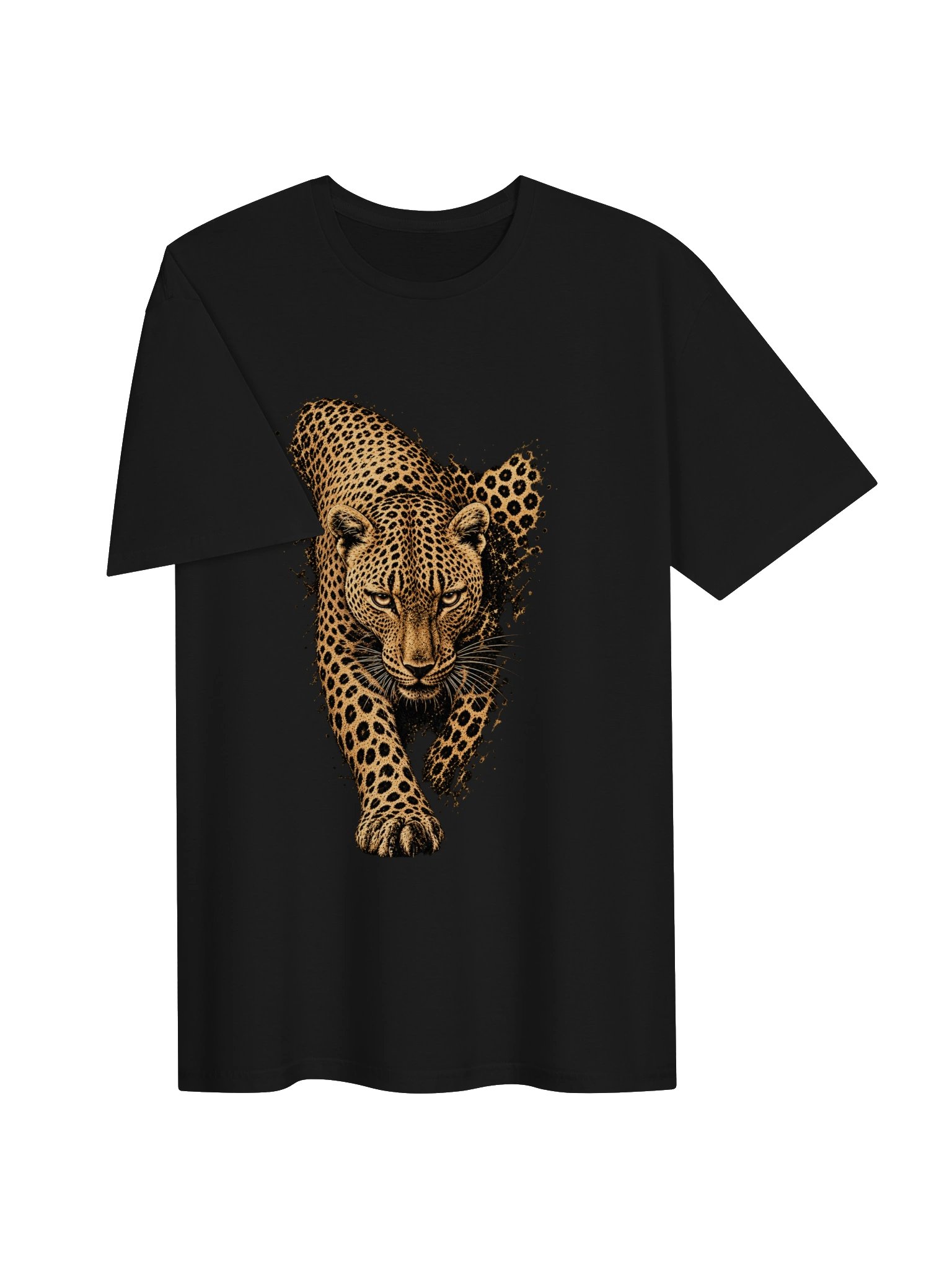 Lalippa Leopard Print Graphic Minimalist Round Neck T-Shirt, Gift For Friends product image (4)