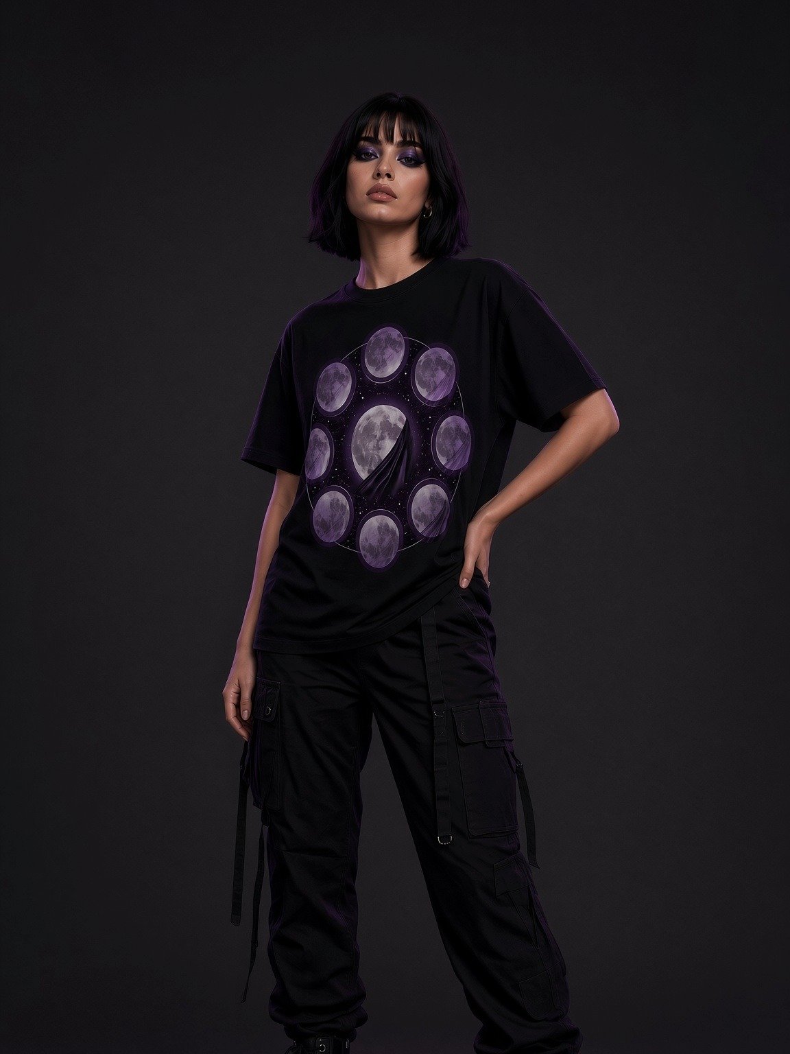 Midnight Veil — Veiled Moon Phases Tee product image (3)