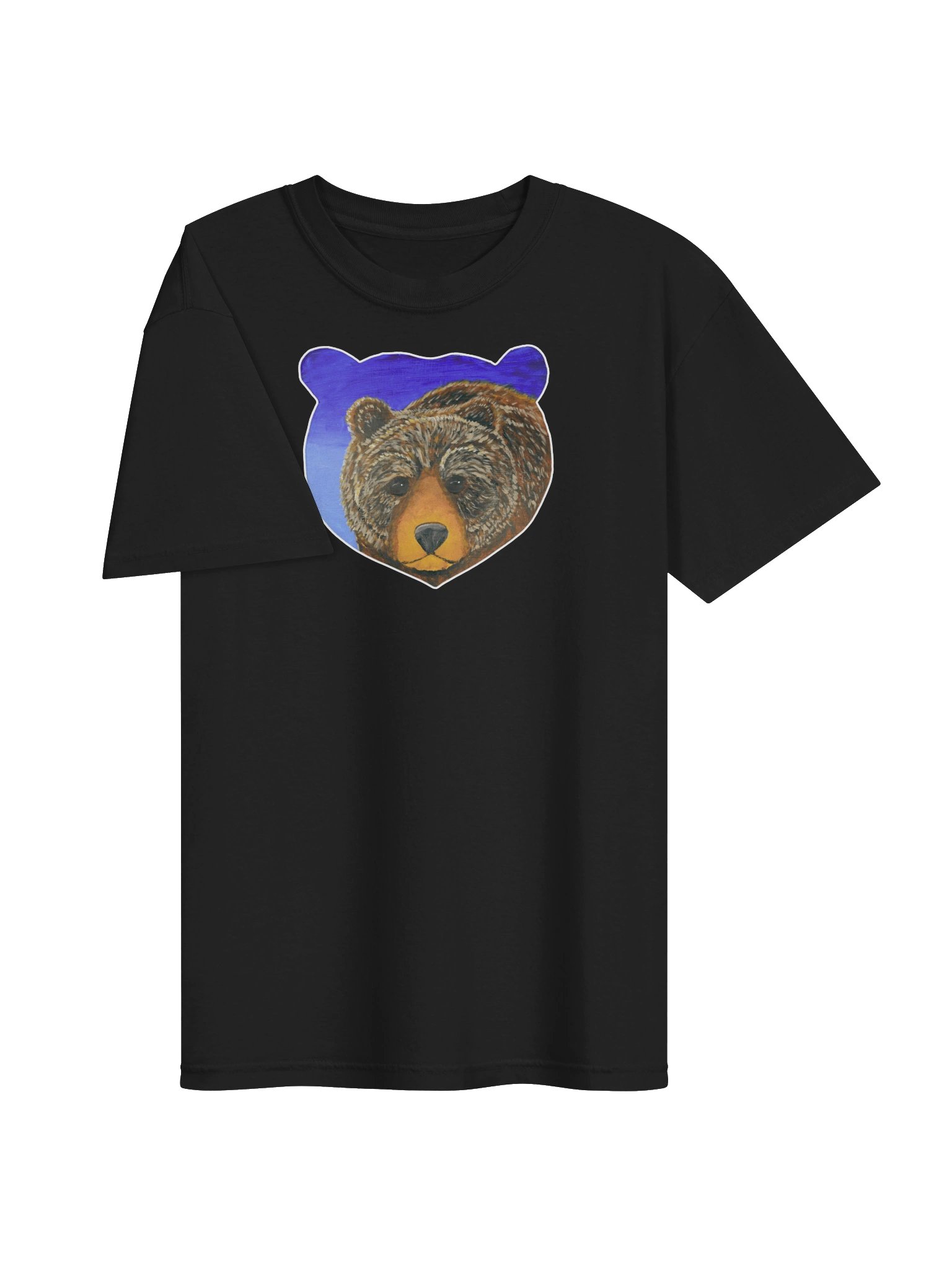 Bear Portrait Painting Print - Comfort Colors Tee product image (3)