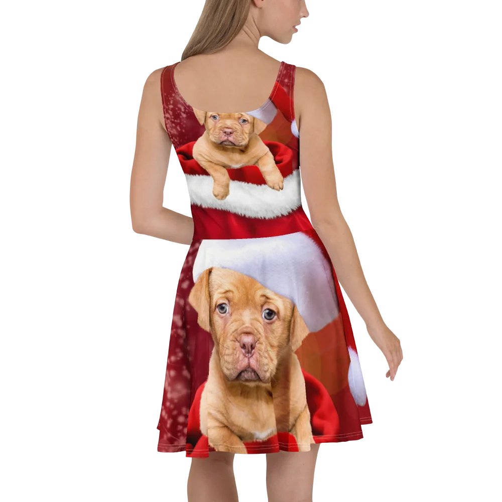 'It's Christmas' Santa Paws All-Over Skater Dress product image (4)