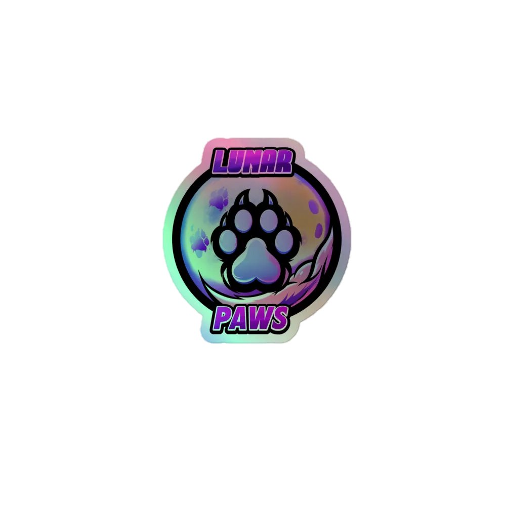 Lunar Paws Celestial Holographic Sticker Sheet product image (1)
