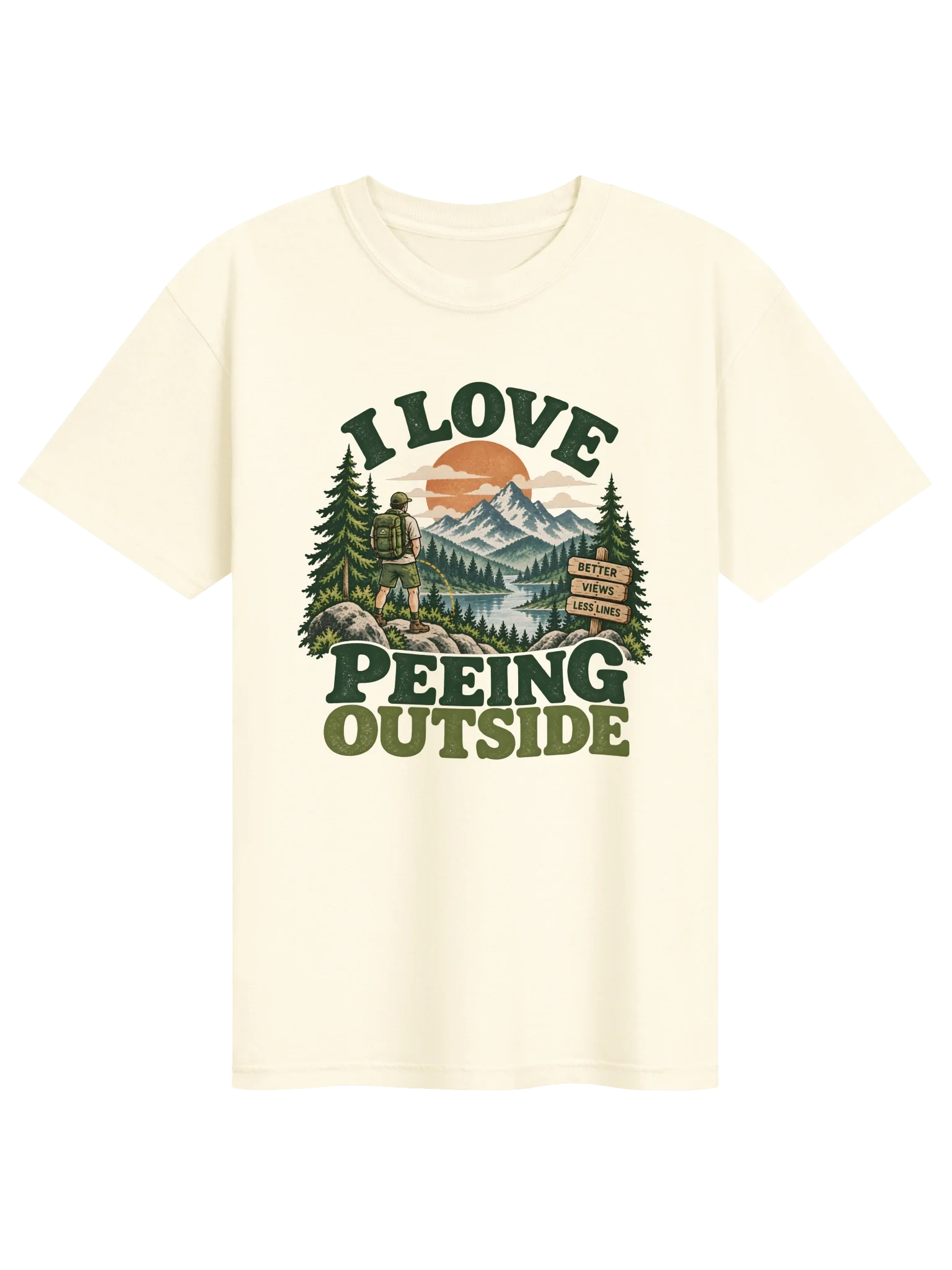 I Love Peeing Outside in Ivory