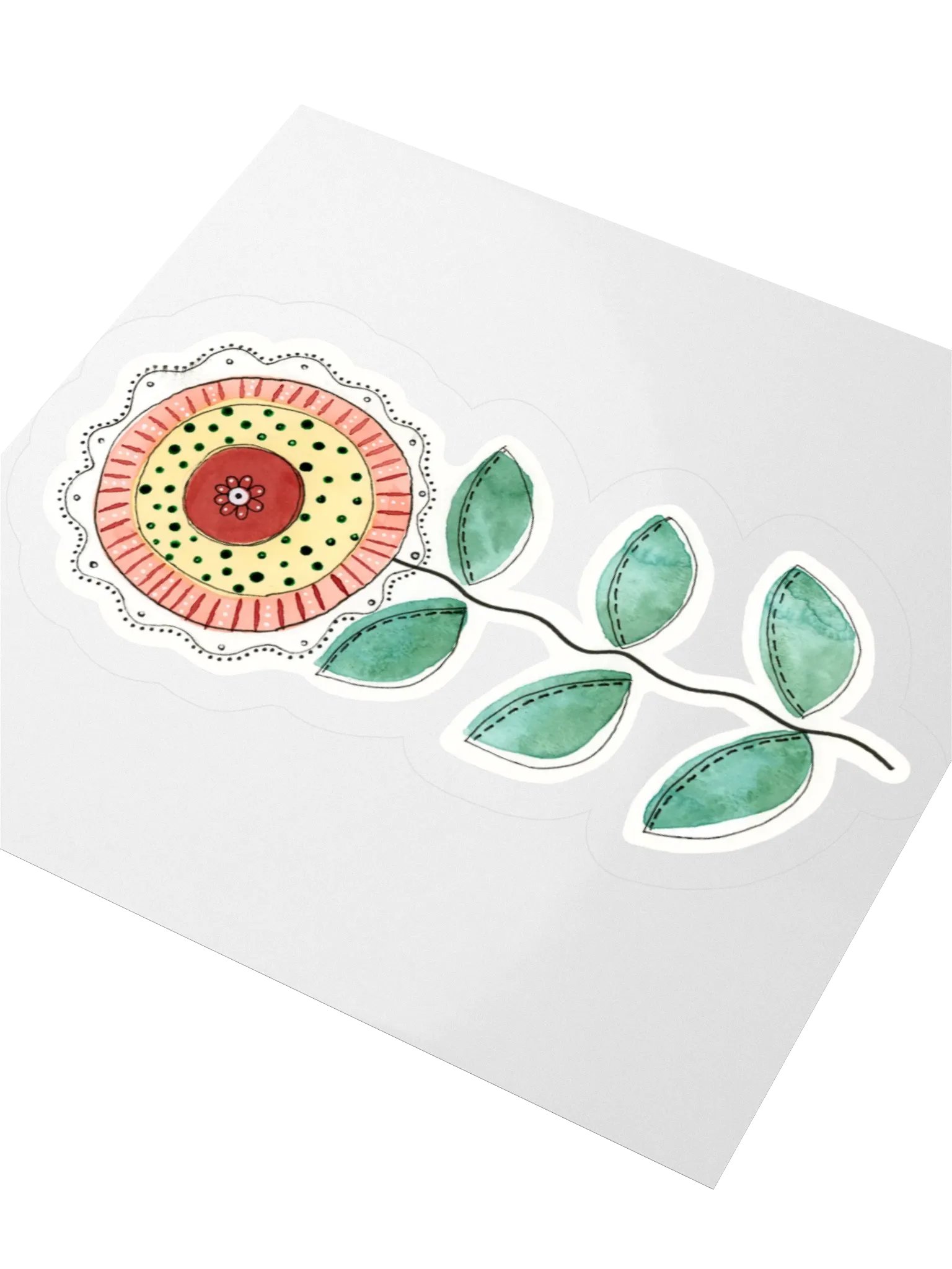 Flower Watercolor Doodle Sticker product image (7)