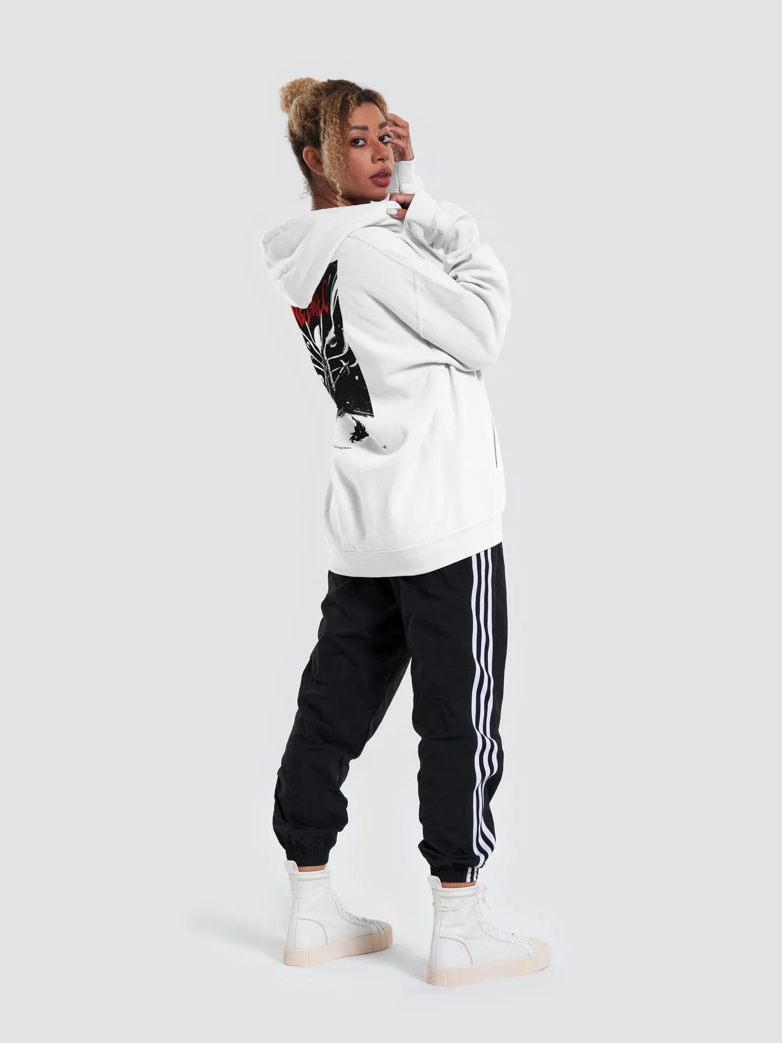 Hoodie [White/Red] Nezarec Final God of Pain product image (5)