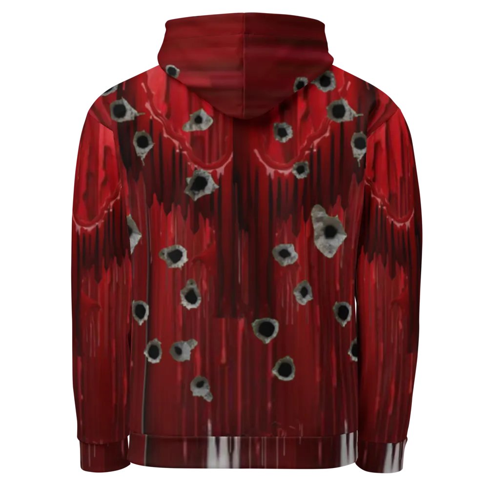 Demonic Skull Blood Dripping All-Over Hoodie product image (2)