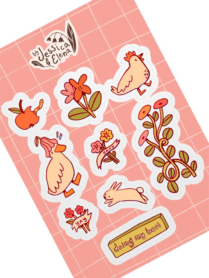 Doing My Best Sticker Sheet product image (2)