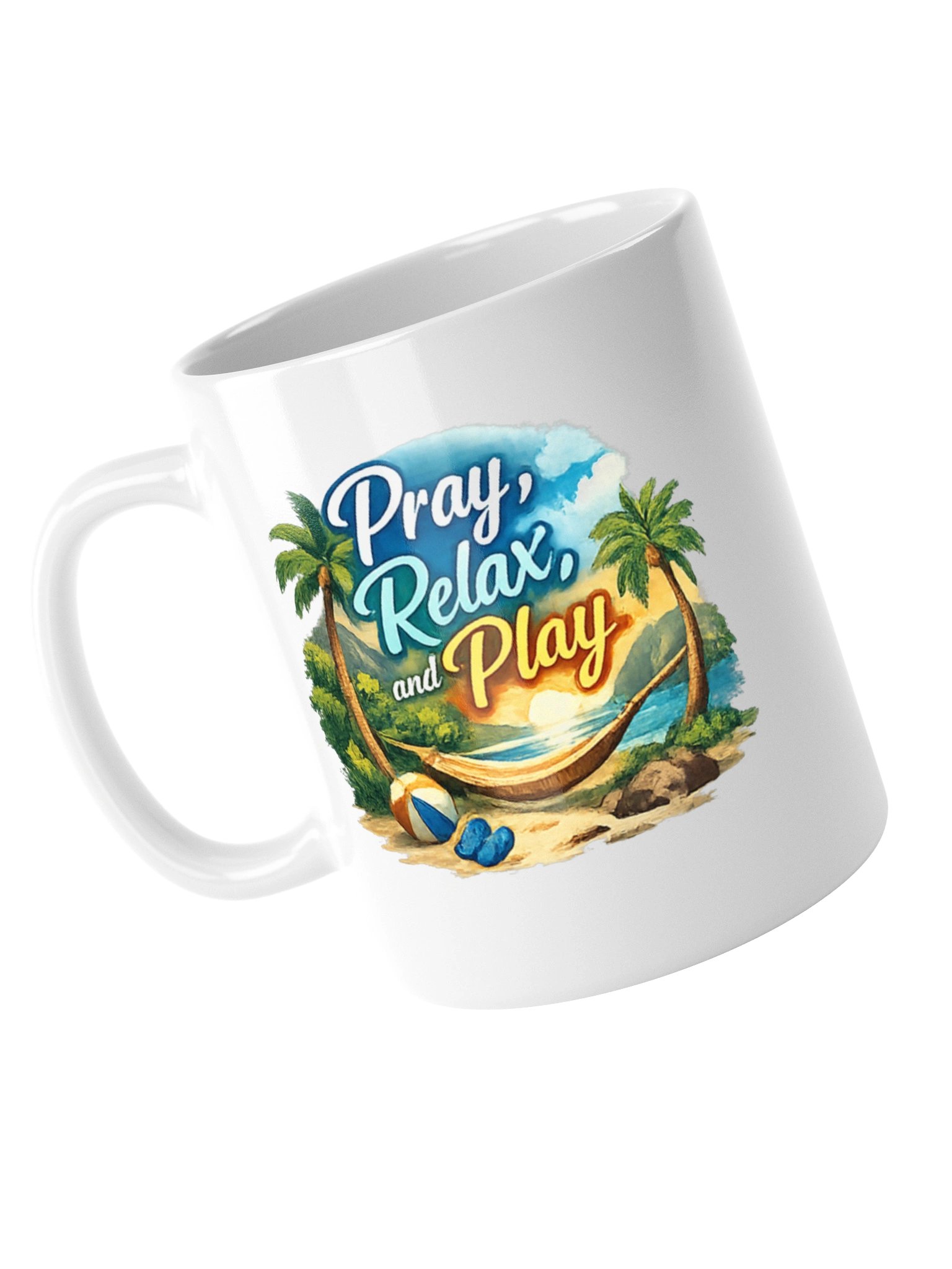 Pray, Relax & Play Tropical Coffee Mug product image (9)