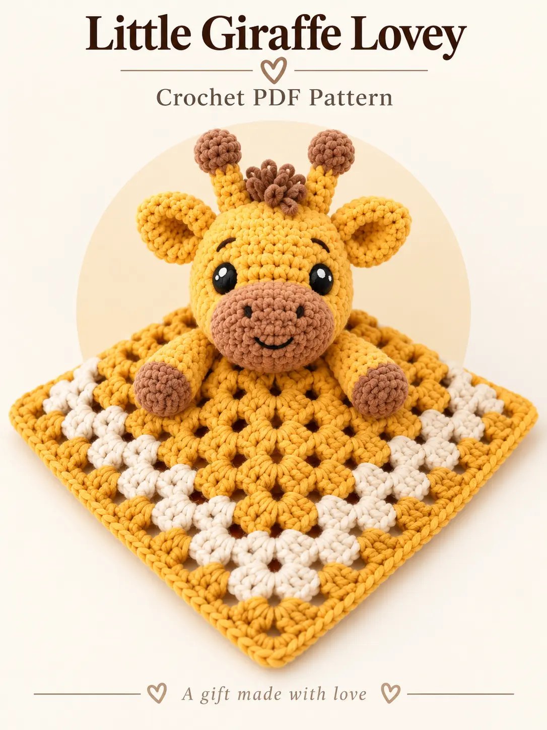 Giraffe Lovey Crochet Pattern product image (4)