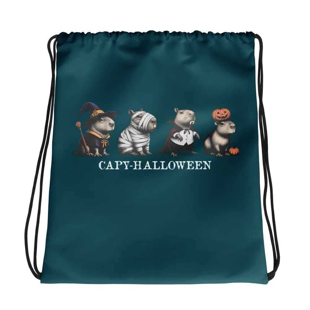 Capy-Halloween Drawstring Bag product image (1)