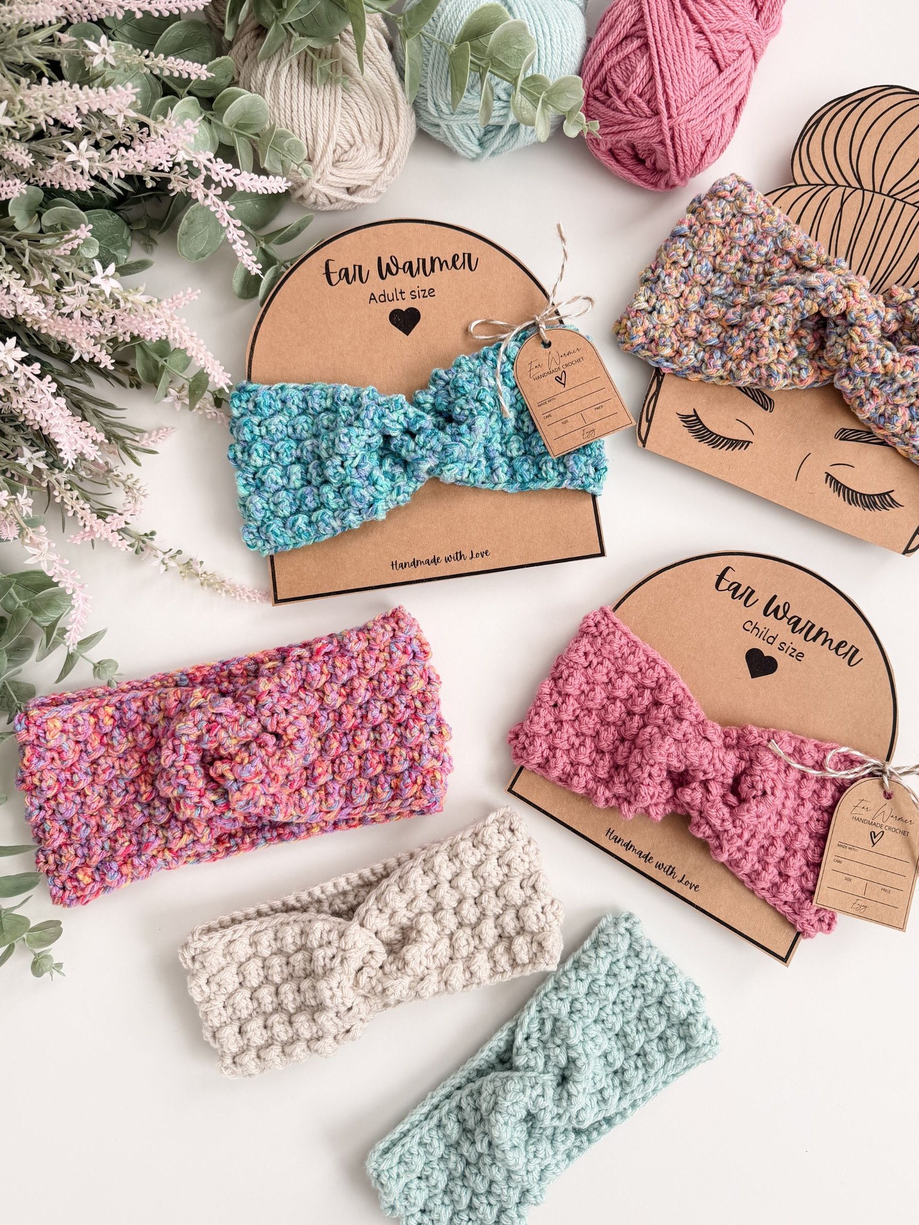 Winterberry Ear Warmer Crochet Pattern product image (8)