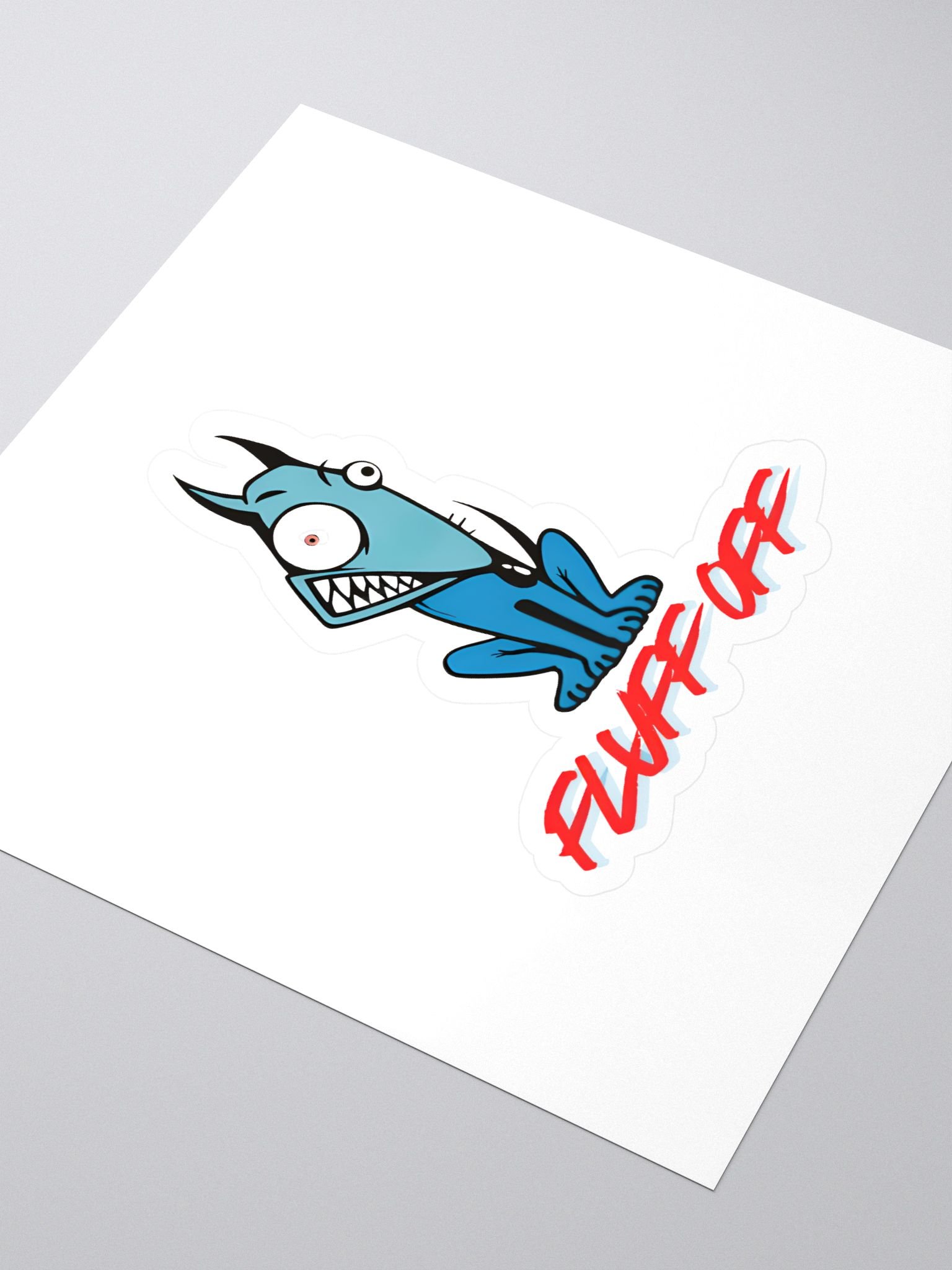 fluff off sticker product image (3)