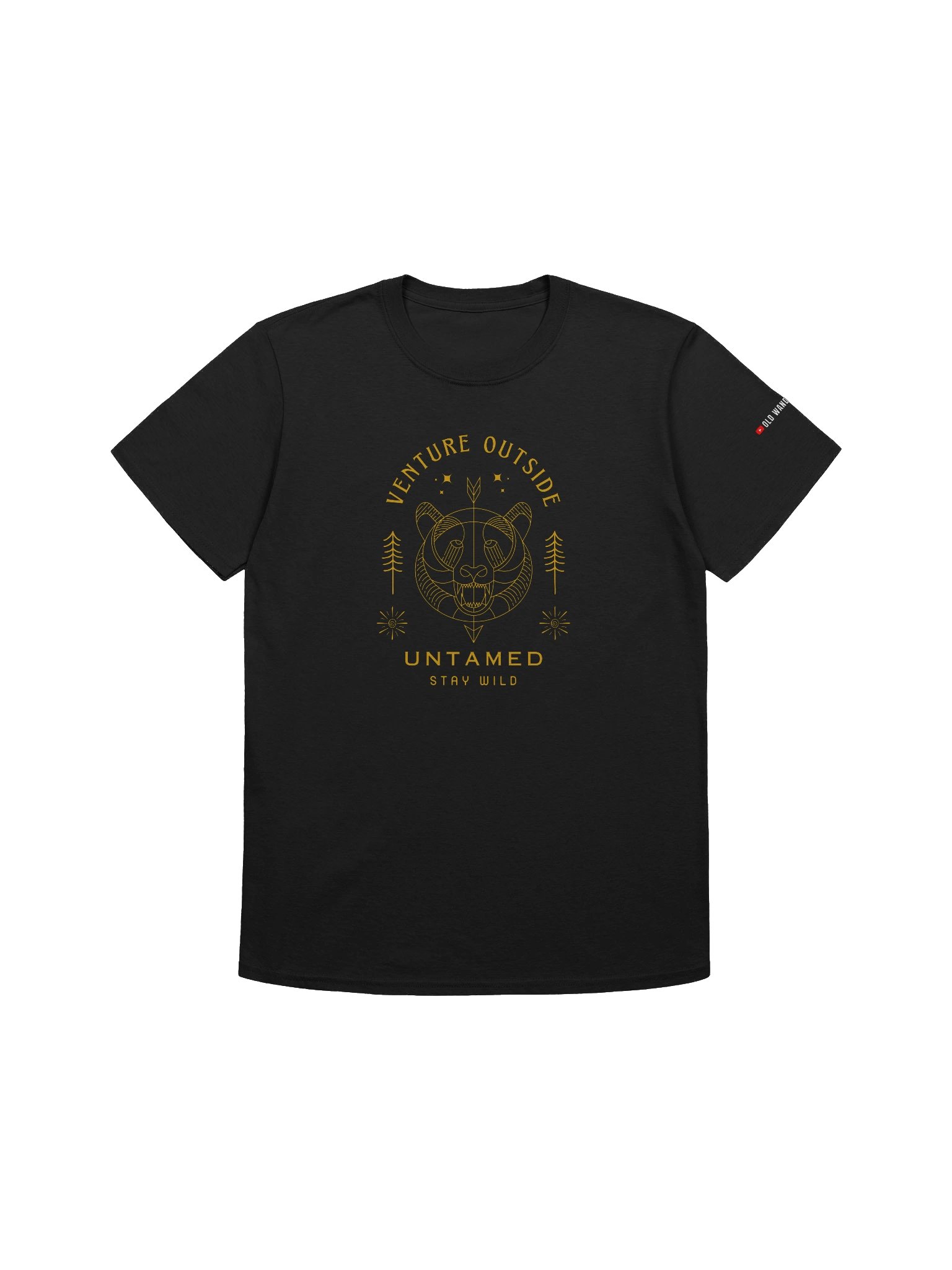 Venture Outside Black & Gold Unisex Tee product image (1)