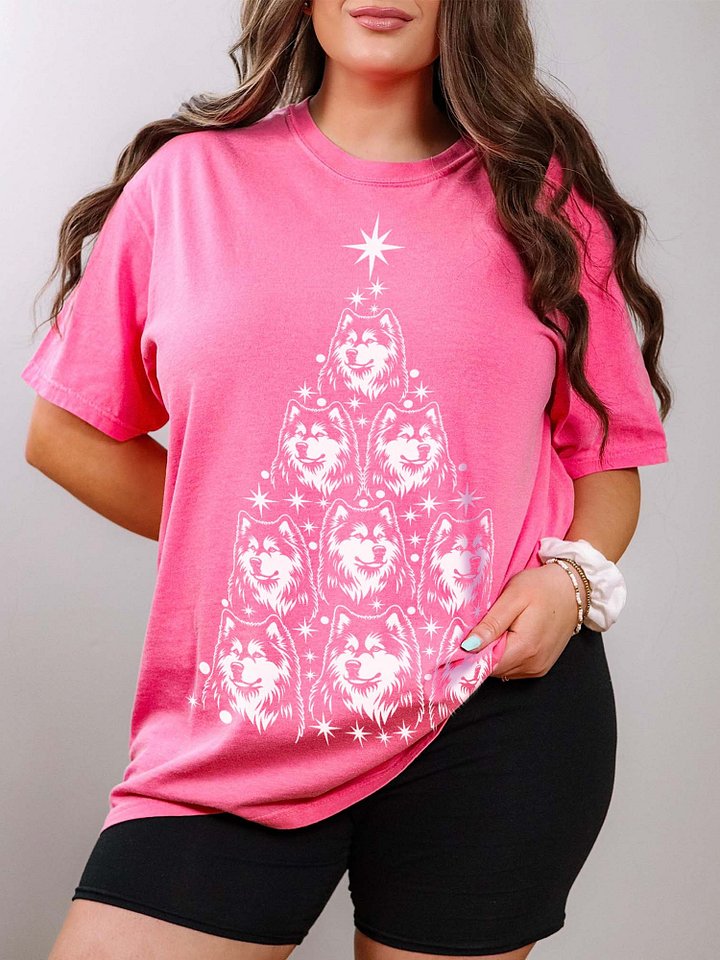 Alaskan Malamute Christmas Tree T-Shirt(2) product image (1)