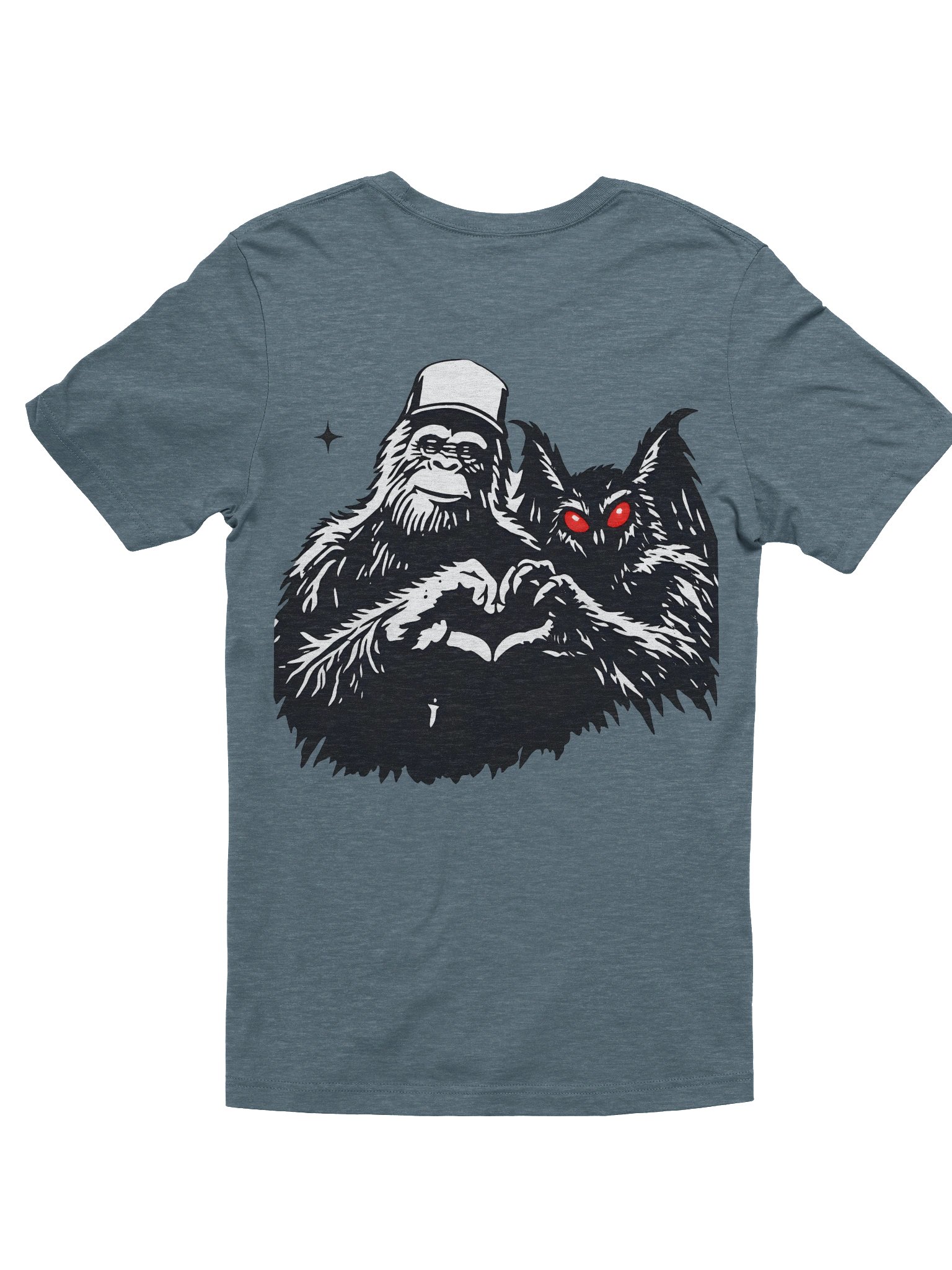 CRYPTID BESTIES W/ FRONT LOGO SUPER SOFT T-SHIRT (HEATHERED COLORS PT.1) product image (3)