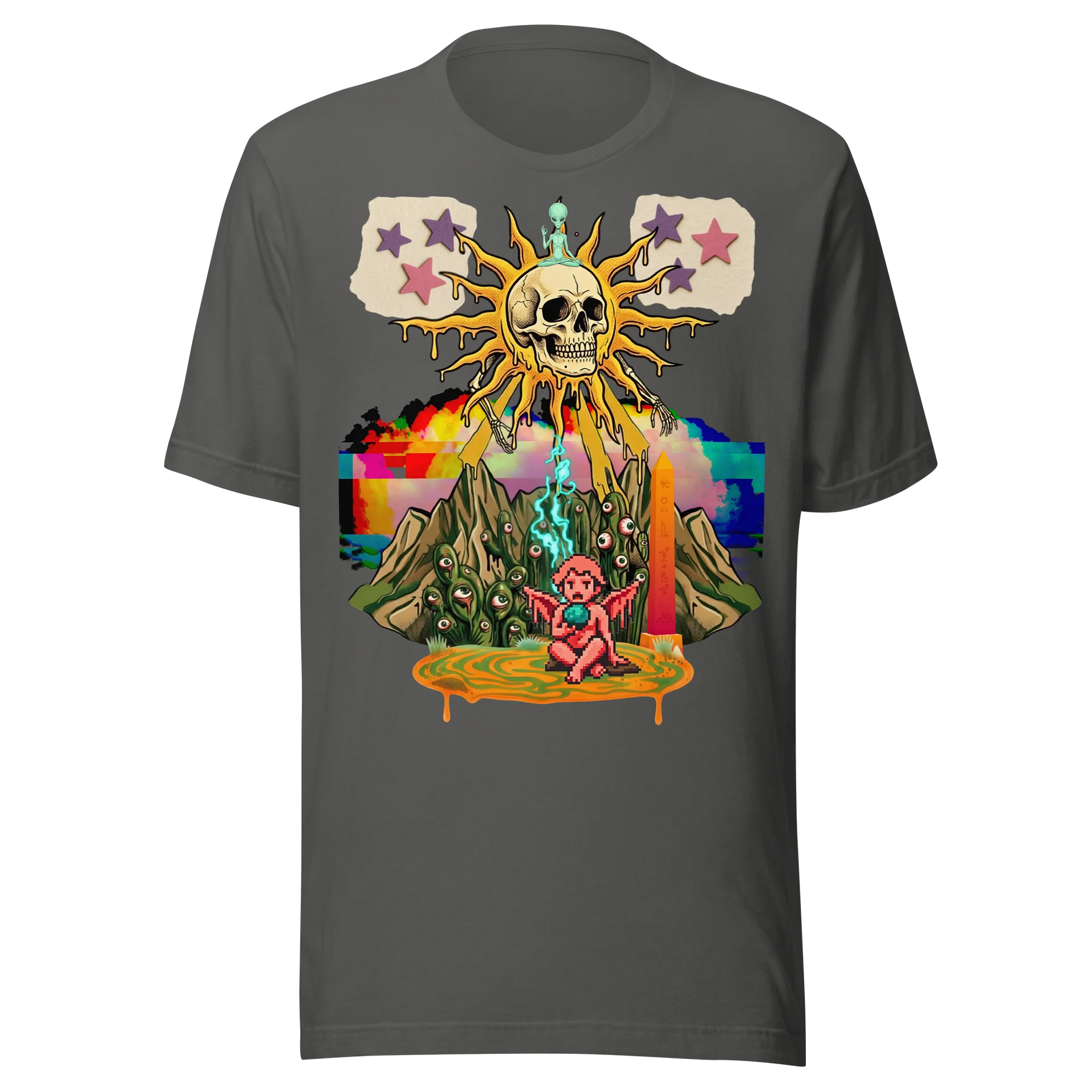 Surreal Skull Glitch Tee product image (1)