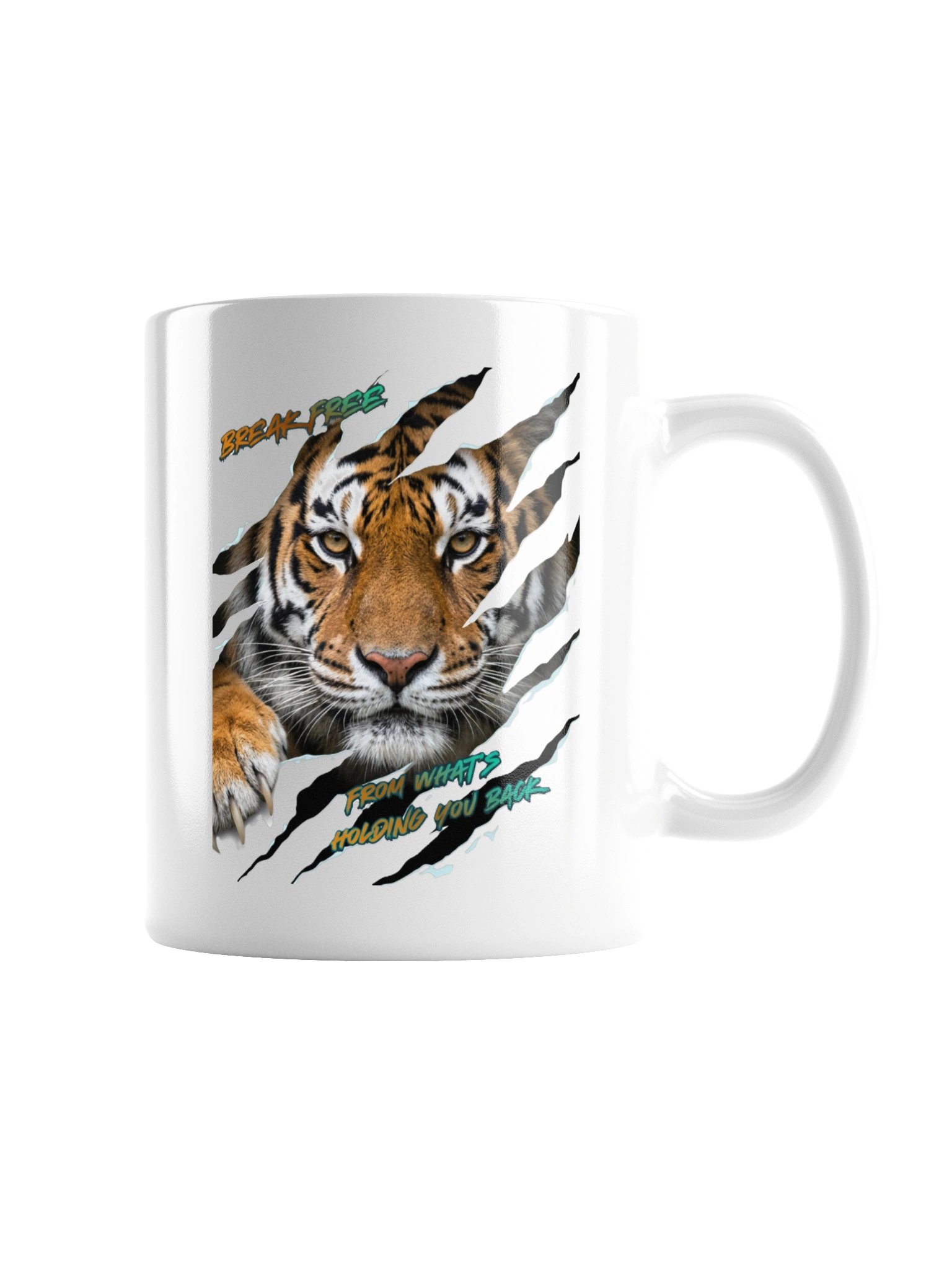 Mind Matter - Break Free - Tiger Mug White product image (9)