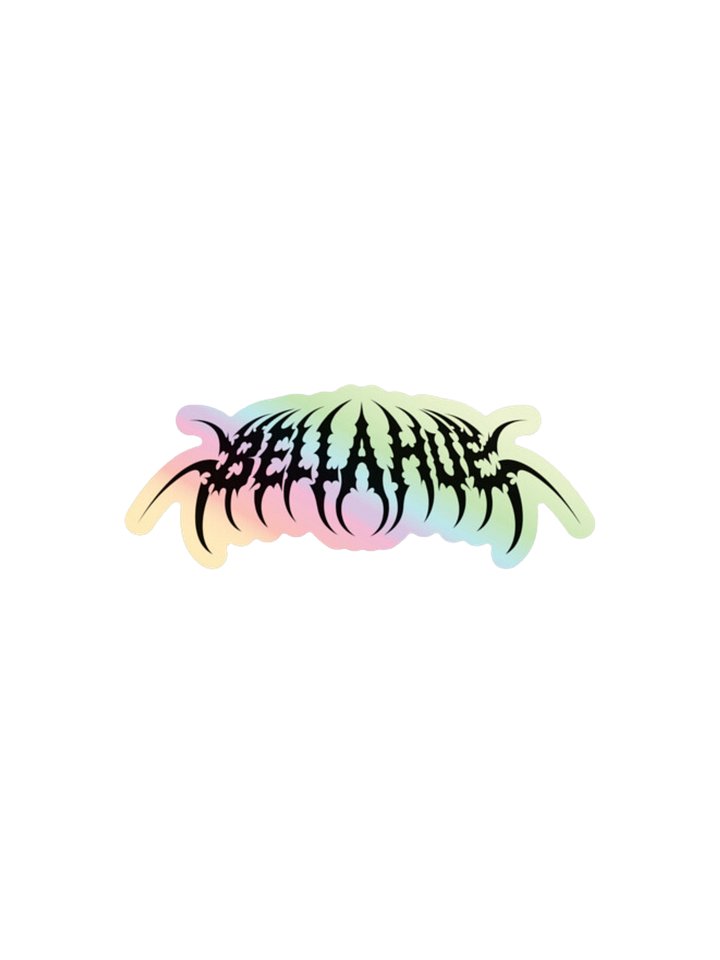 Bella Hue 'Silence' Holographic Logo Sticker! product image (2)