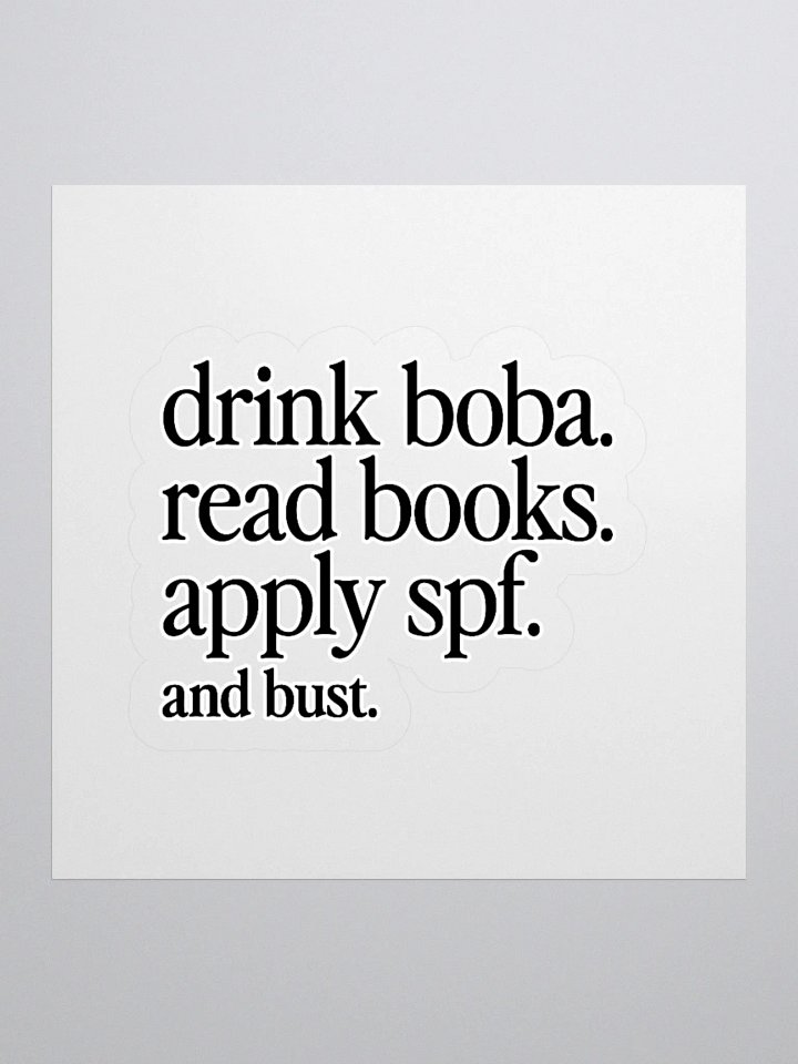 “And Bust.” Sticker product image (3)