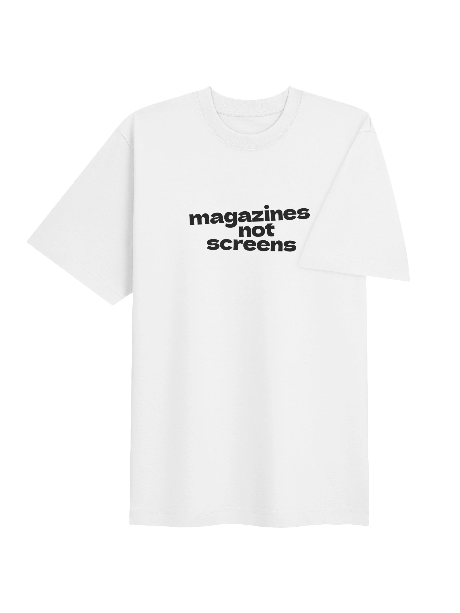 Magazines Not Screens relaxed tee product image (4)