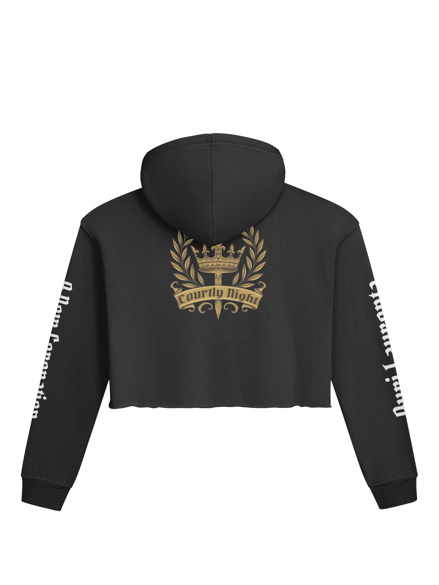 Courtly Night Crop Hoodie product image (1)