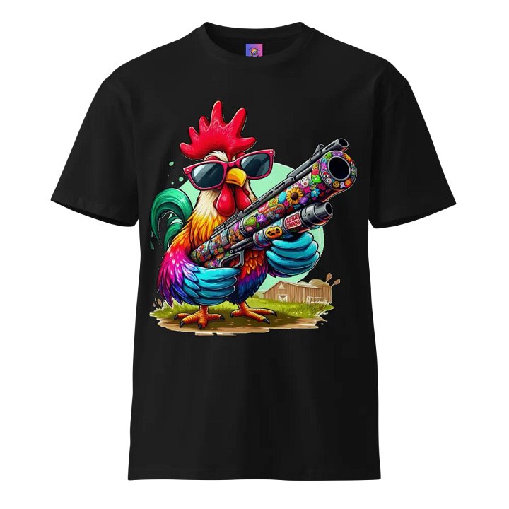 Gangster Rooster Tee - Badass Barnyard Style product image (1)