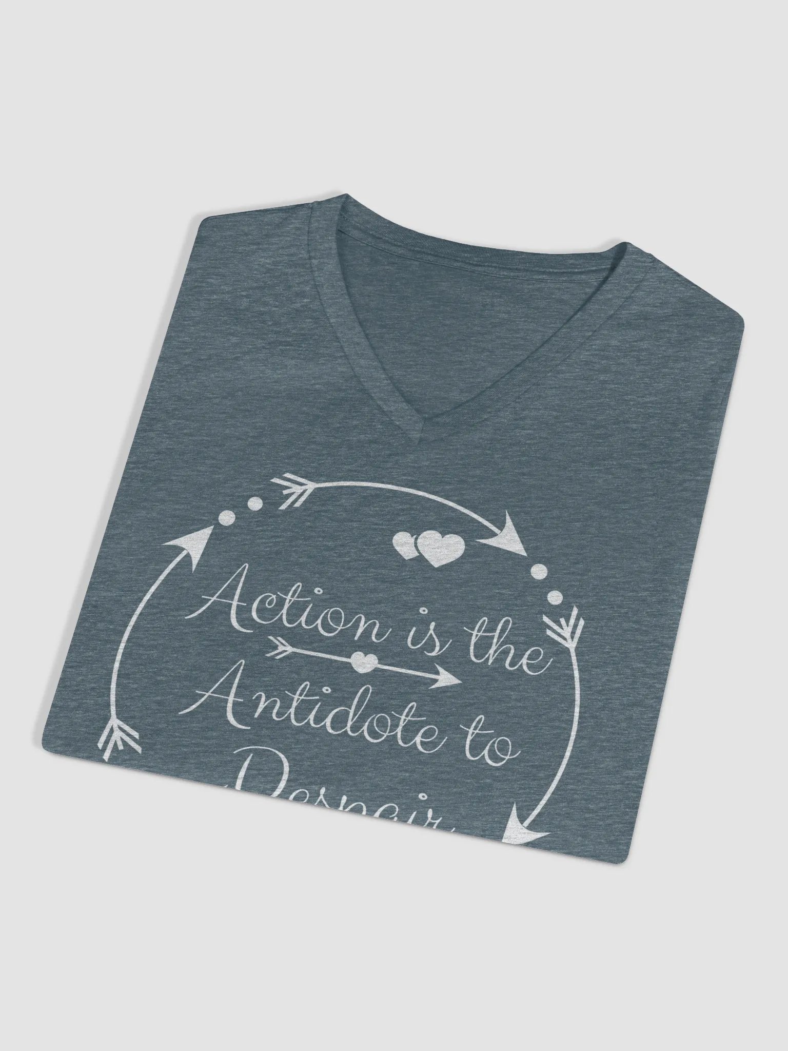 Action is the Antidote V Neck T-shirt product image (37)