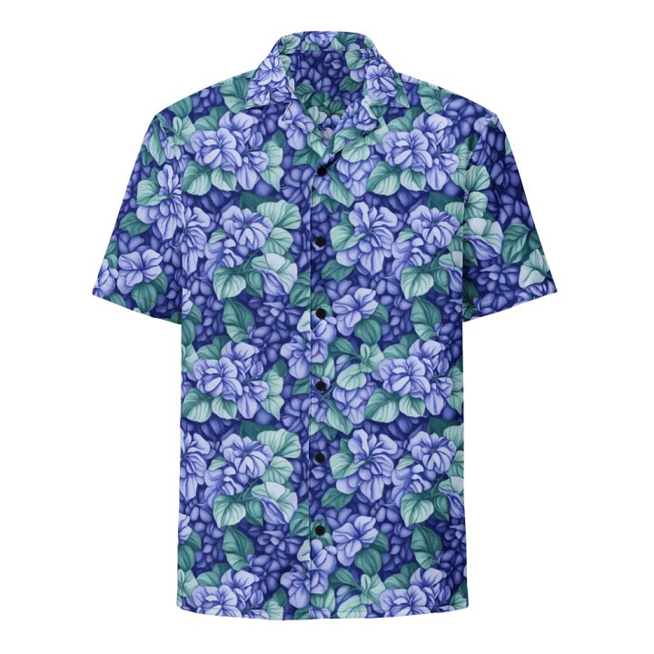 Floral Pattern Hydrangea Flowers Hawaiian Shirt product image (1)