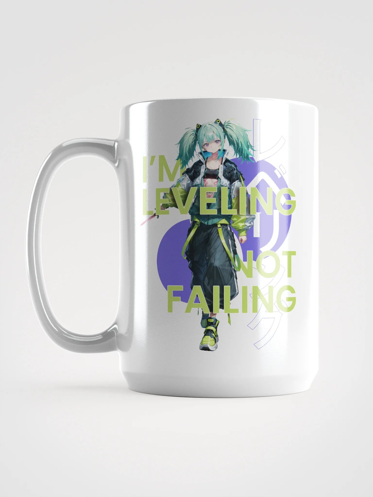 I'm Leveling anime style 15oz Mug product image (6)