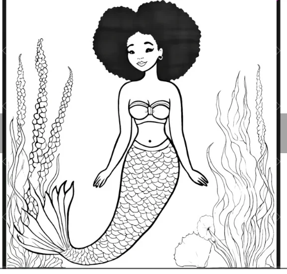 Mermaid Colouring Book product image (3)