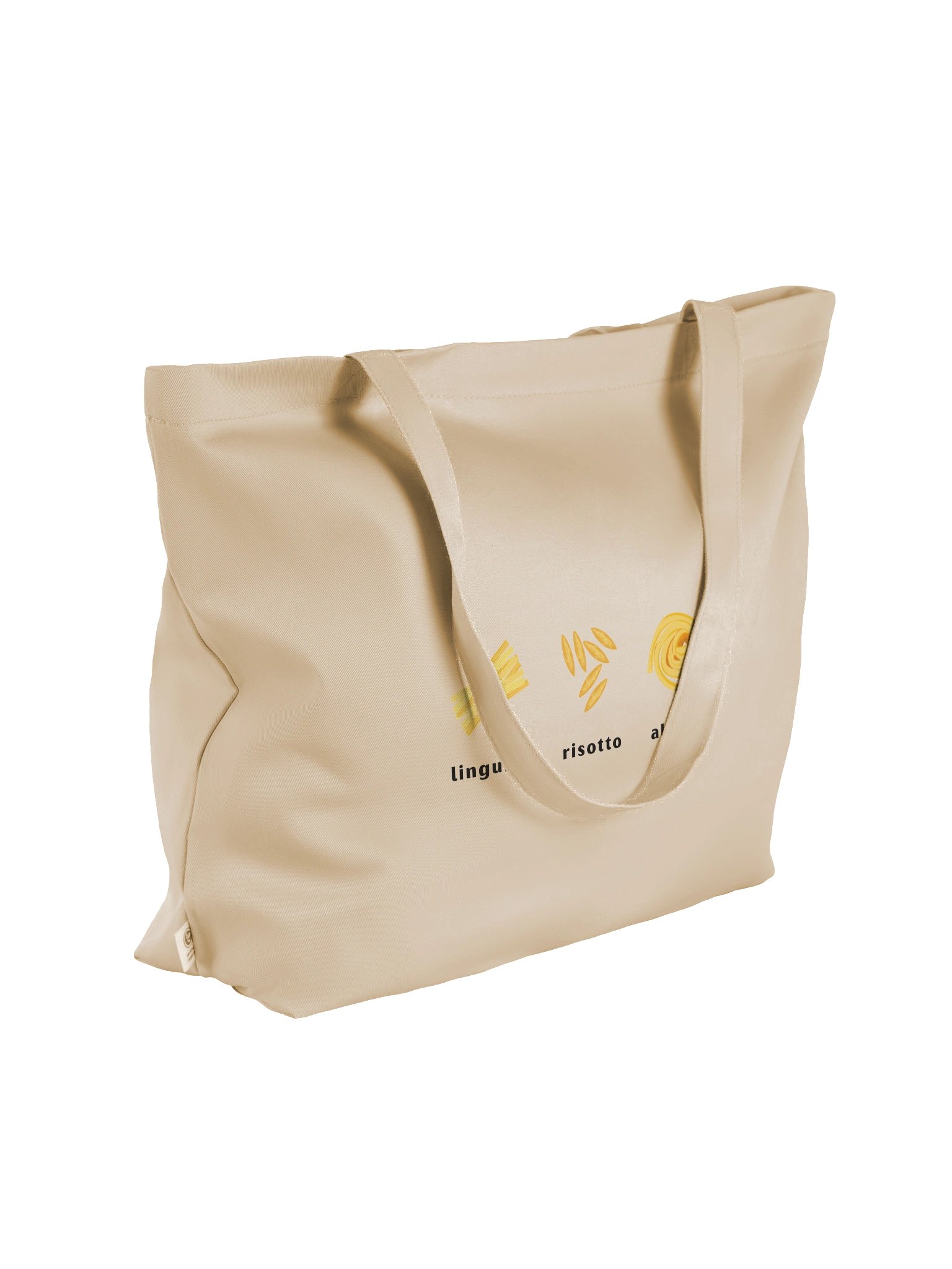 The Pasta Tote (TAN) | Organic Cotton Tote product image (4)