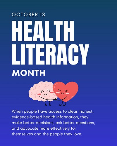 📚 Every October is Health Literacy Month, and every year the case for why it matters gets stronger.

Understanding your healt...