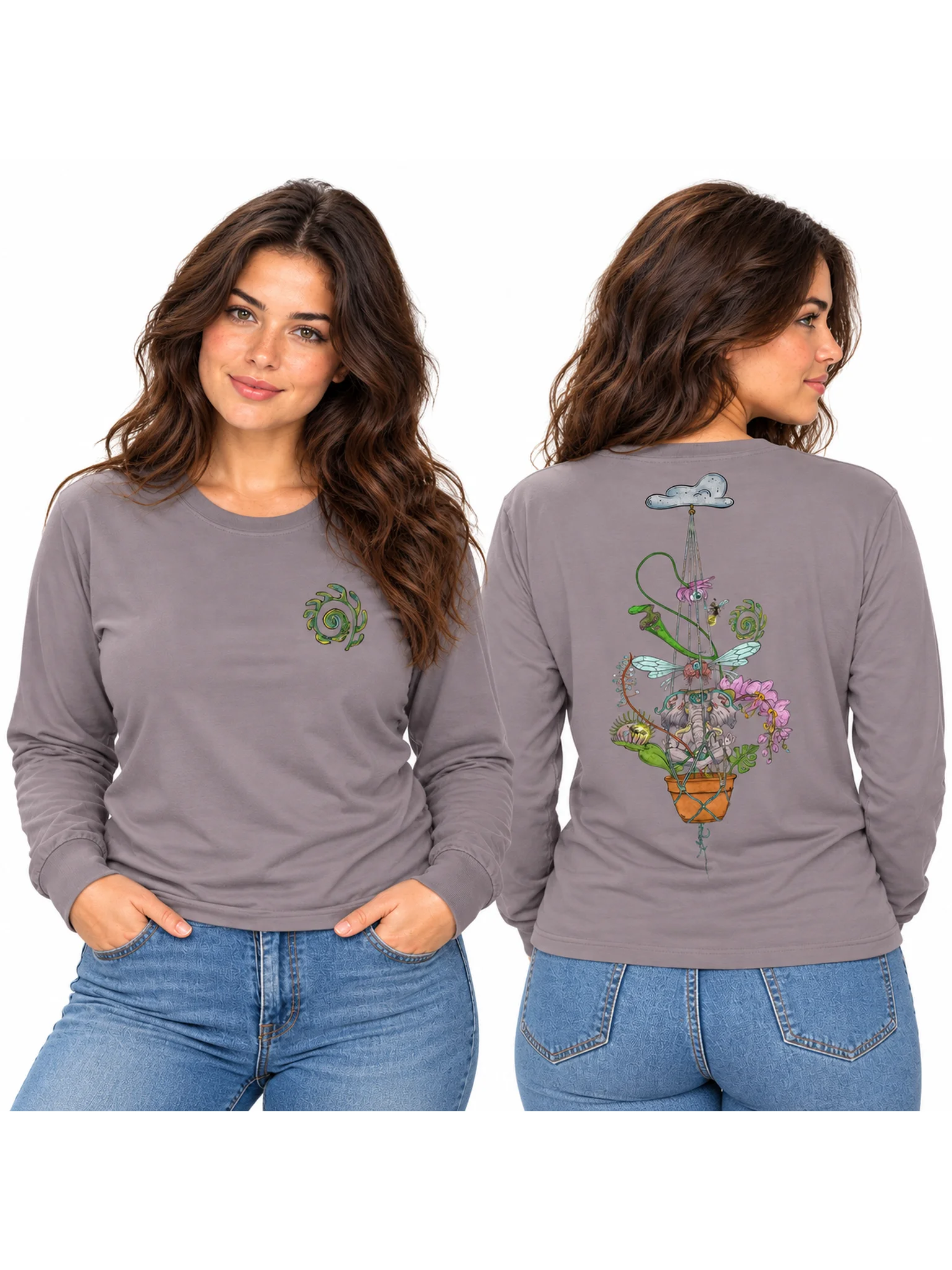 Hangdown - Bella+Canvas Supersoft Women's Long Sleeve T-Shirt product image (1)
