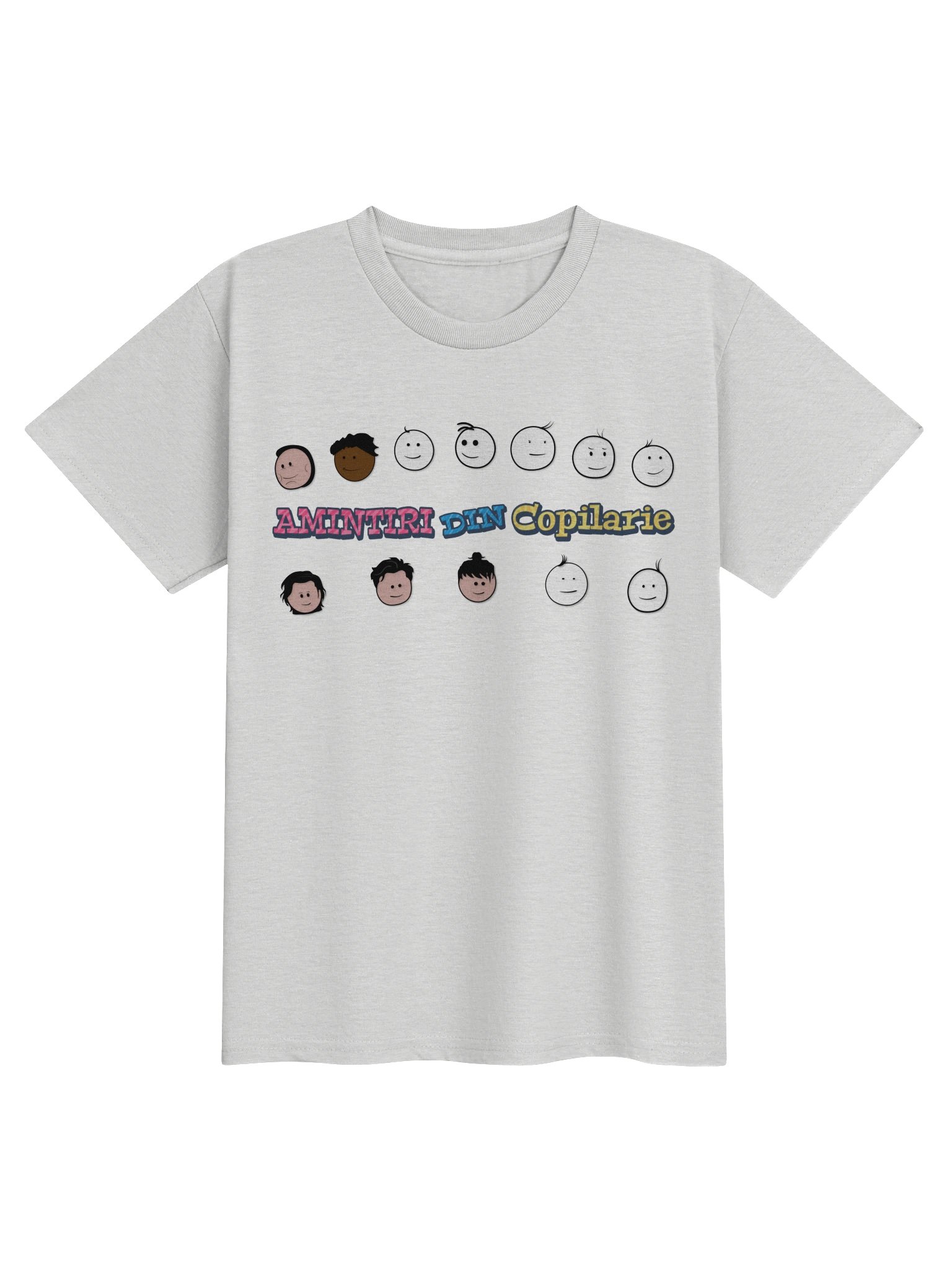 👕 Tricou Alb Băieți „Amintiri Din Copilărie” – Personajele product image (1)