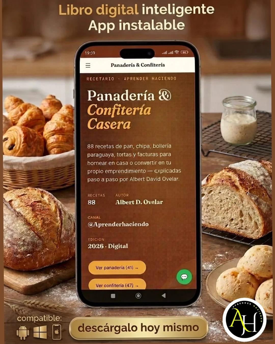 👨‍🍳 Libro Digital Interactivo Instalable como App Inteligente product image (1)