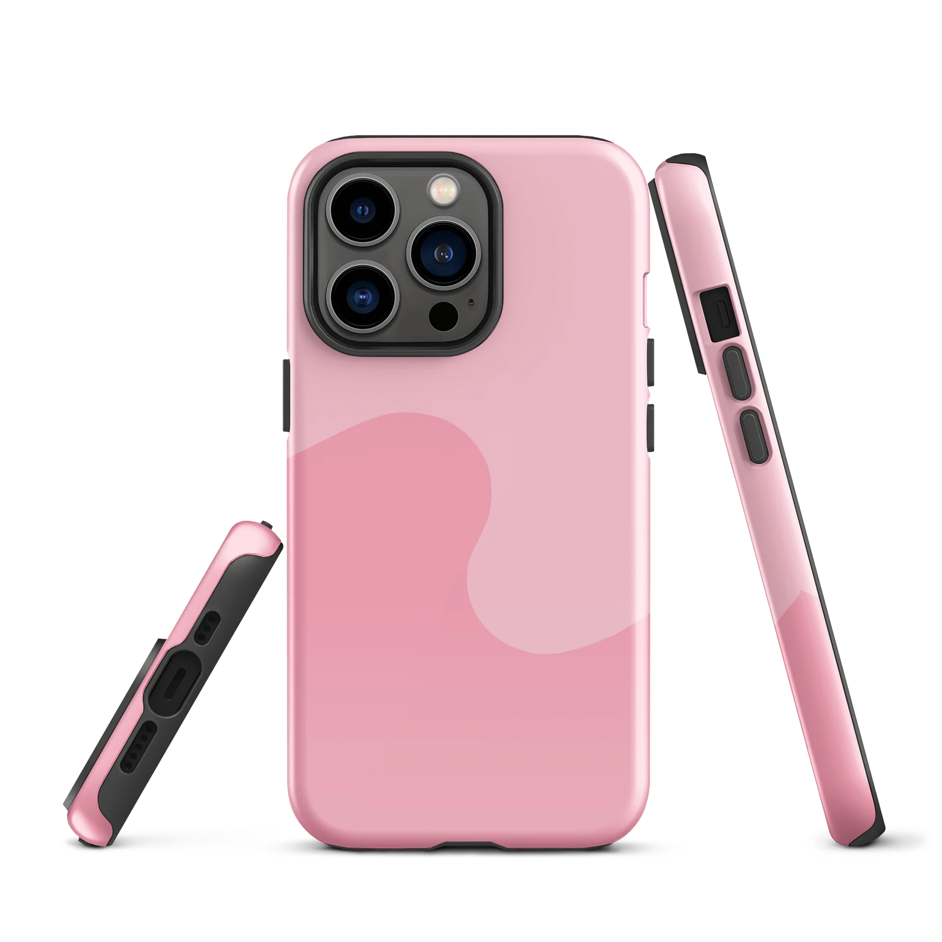 Baby Pink Minimal Wave iPhone Case product image (2)