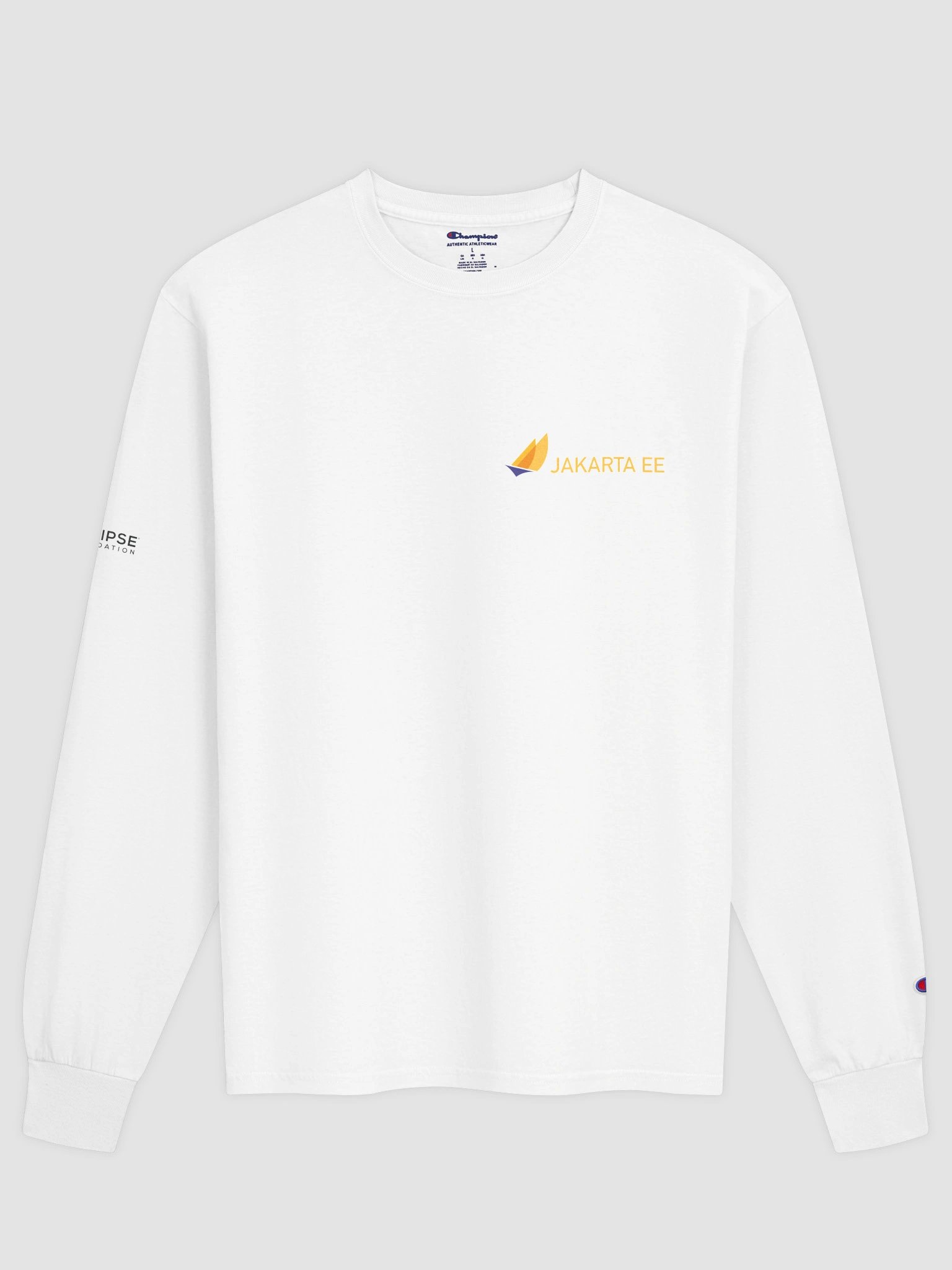 Jakarta EE White Long-Sleeve Tee product image (1)