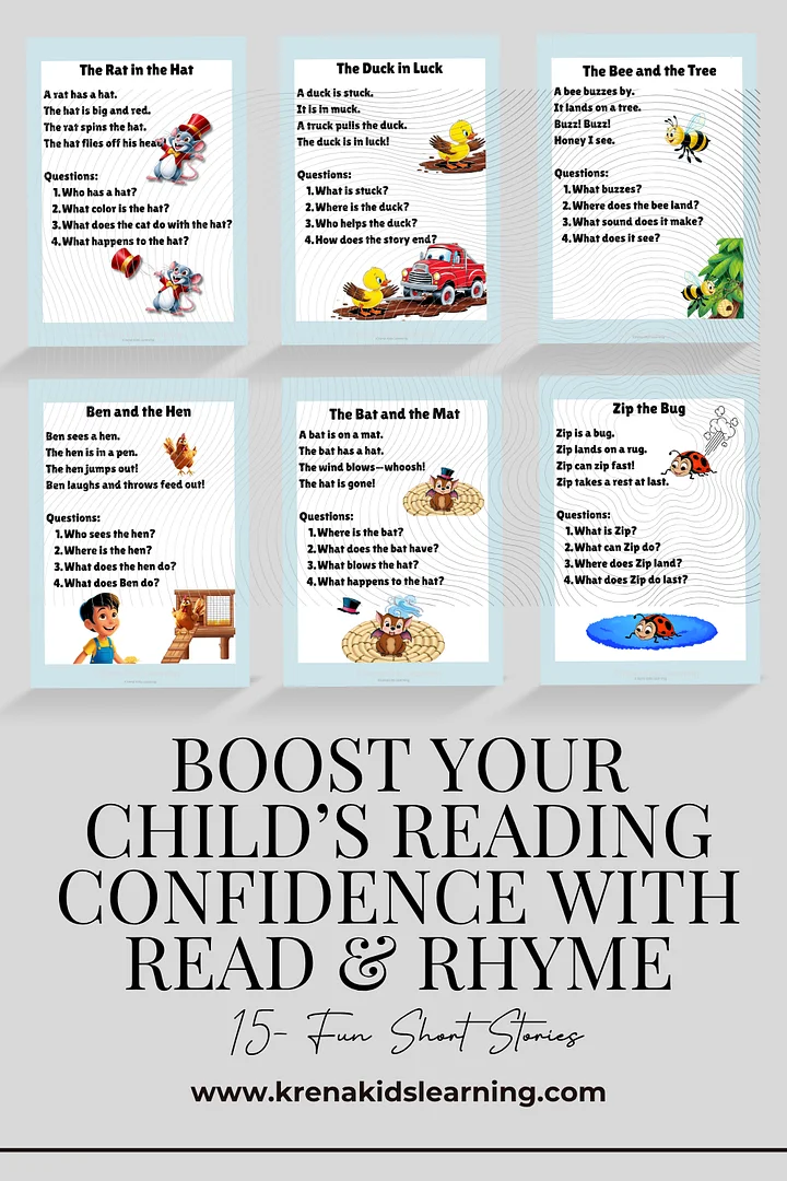 Read & Rhyme: 15 Fun Short Stories with Questions for Early Readers product image (2)