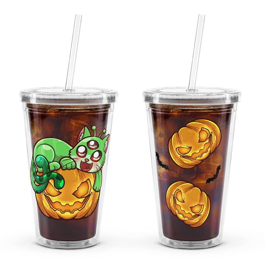 Halloween Cosmos Cat 16oz Tumbler product image (1)