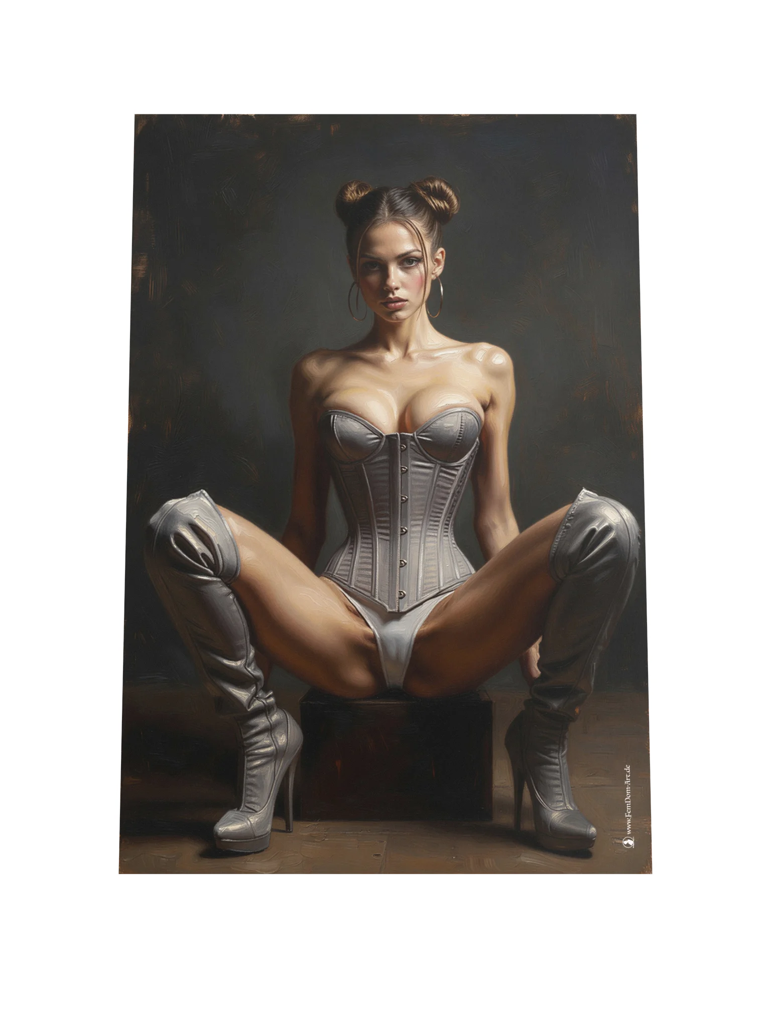 Femdom Poster - Souveräne Verführung – Moderne Fetischkunst product image (2)