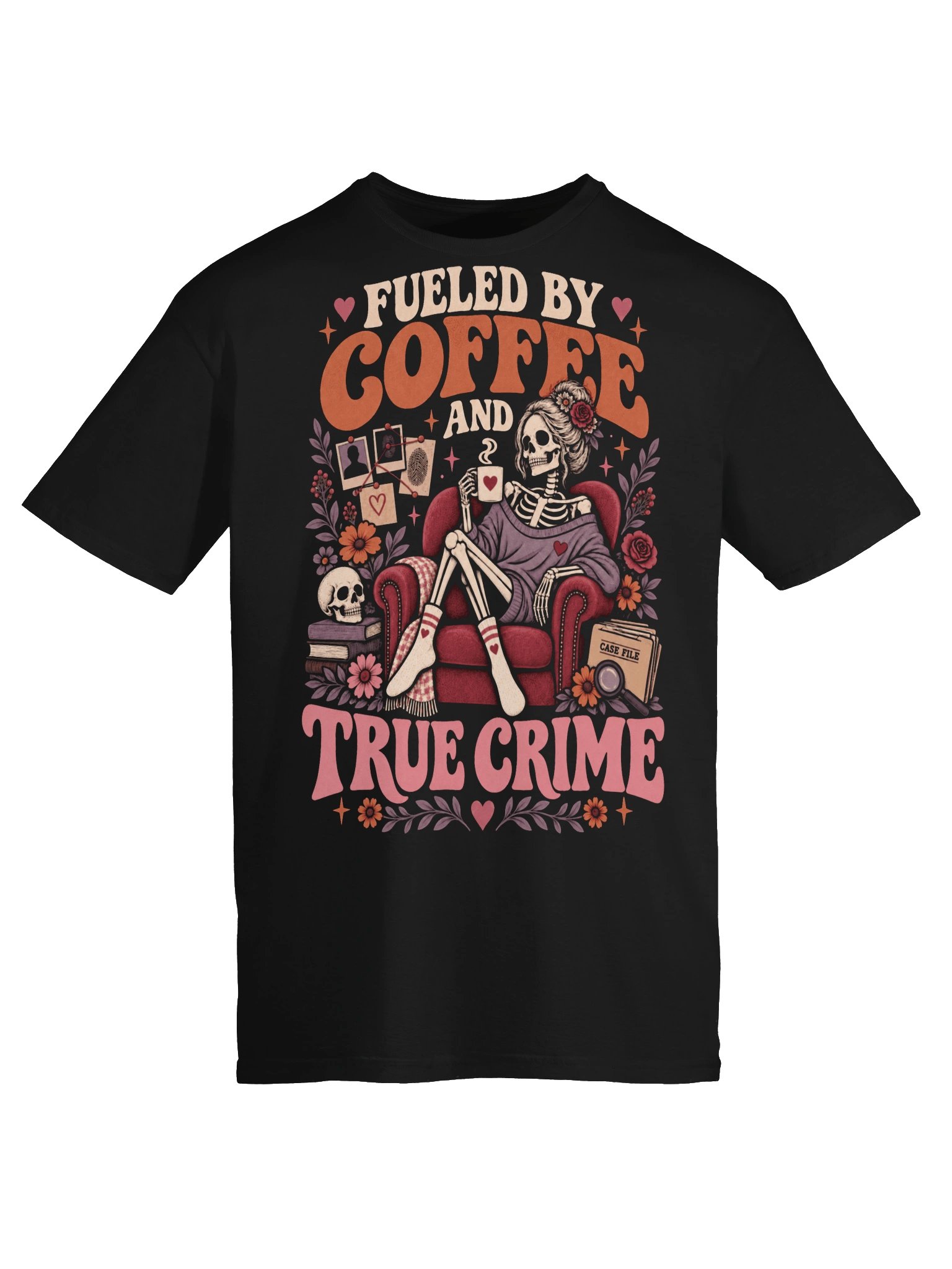 Fueled by Coffee and True Crime T-Shirt product image (5)