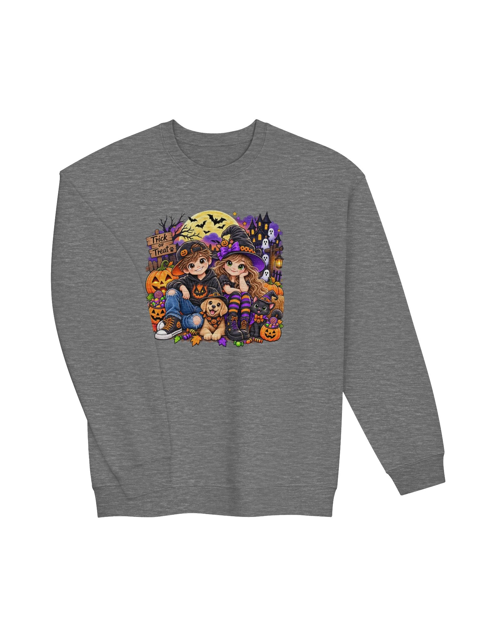Halloween Friends & Pets Sweatshirt product image (3)