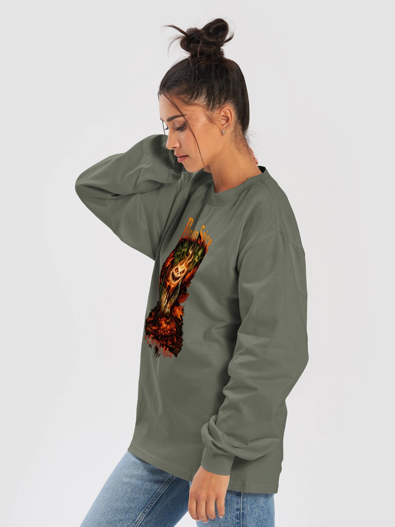 Pumpkin Spice & Everything Not Nice Halloween Tee product image (38)
