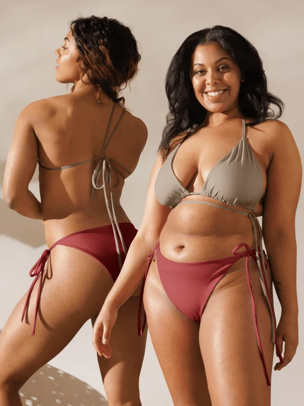 Deep Red String Bikini Bottom product image (1)